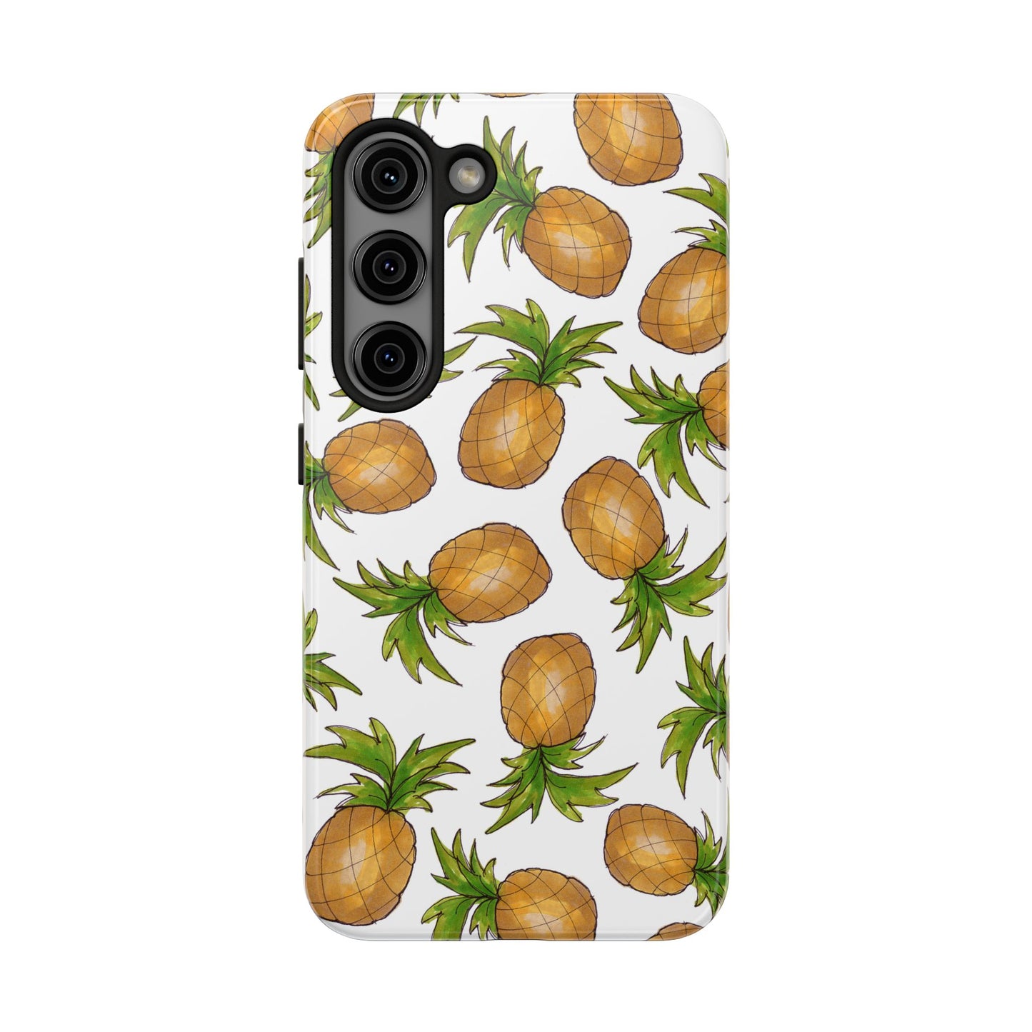 Pineapple Toss White Phone Case