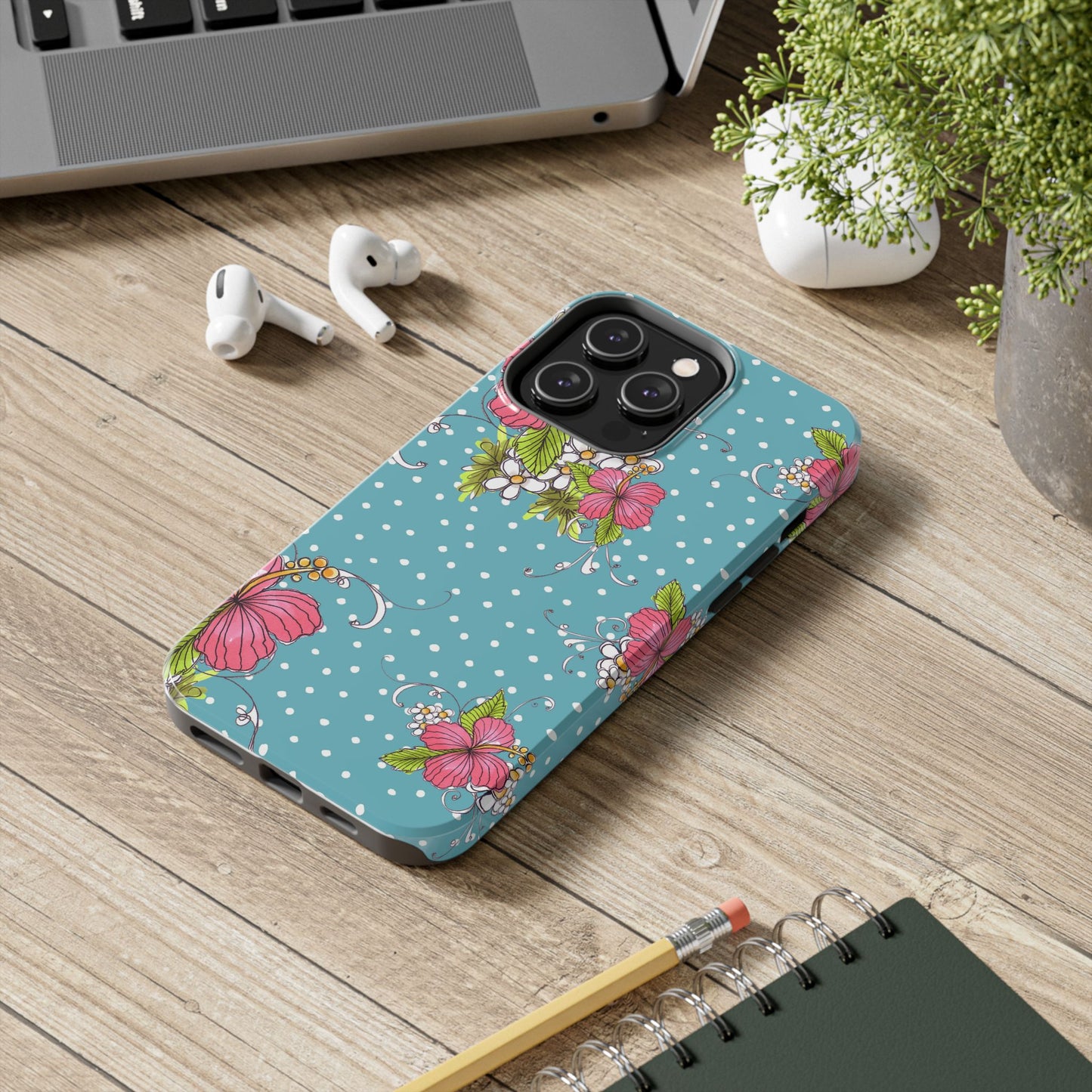 Lady Luau Turquoise Phone Case