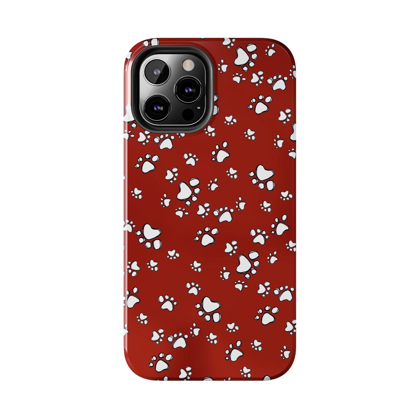 Paw Flakes Red Phone Case