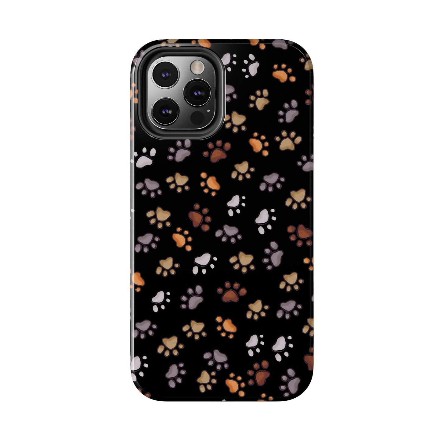 Puppy Paws Black Phone Case