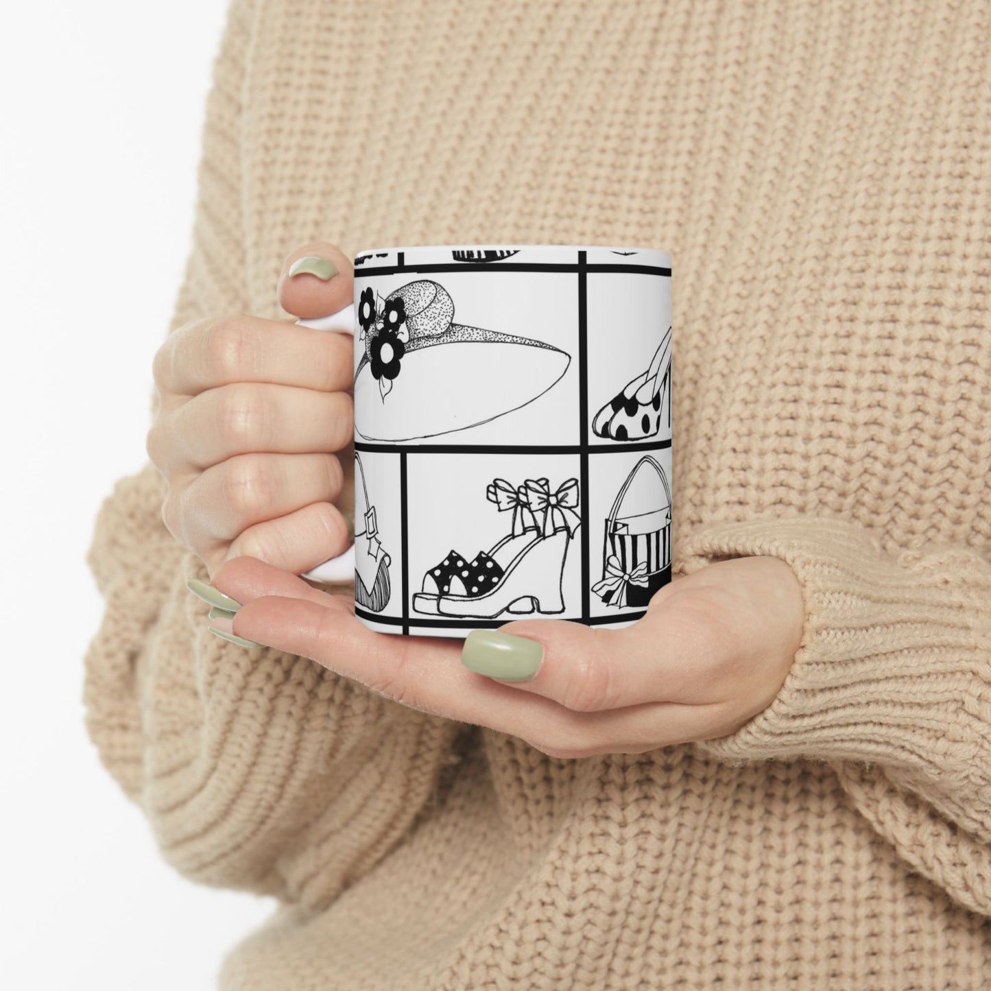 Her Shelves White Cup