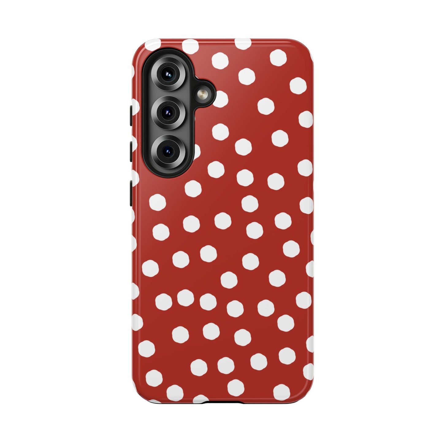 Jumbo Dots Red / White Phone Case