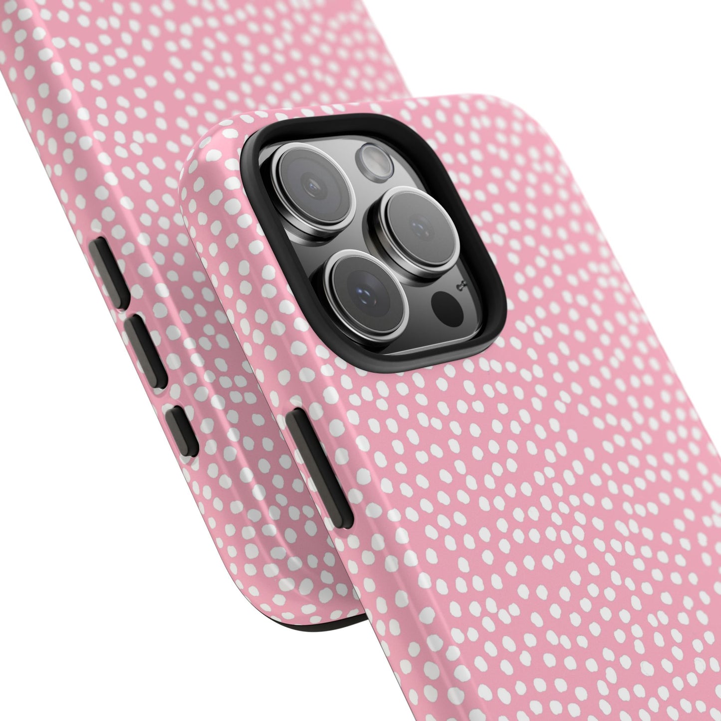 Bitty Dots Pink / White Phone Case