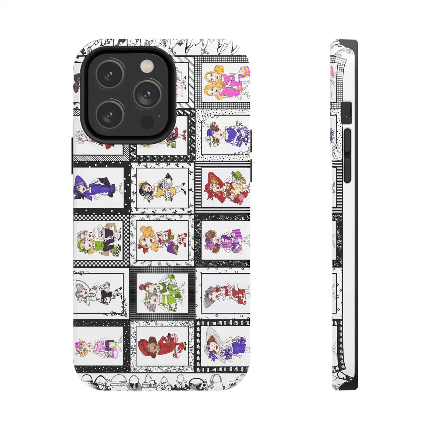 Gone Shopping White / Black Phone Case