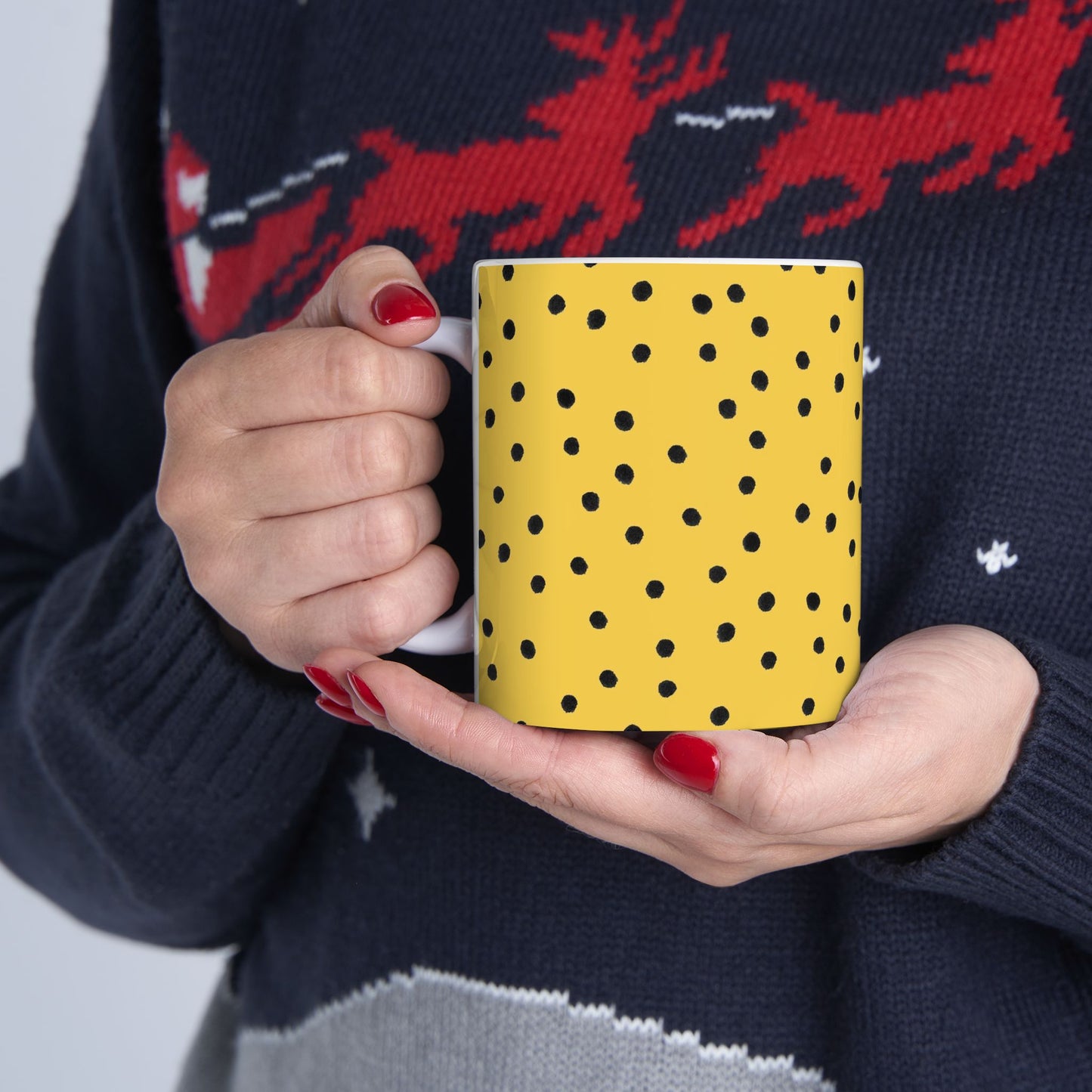 Dinky Dots Yellow / Black Cup