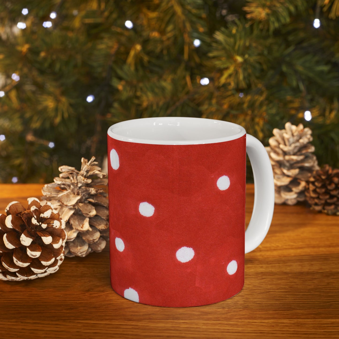 Dinky Dots Red / White Cup