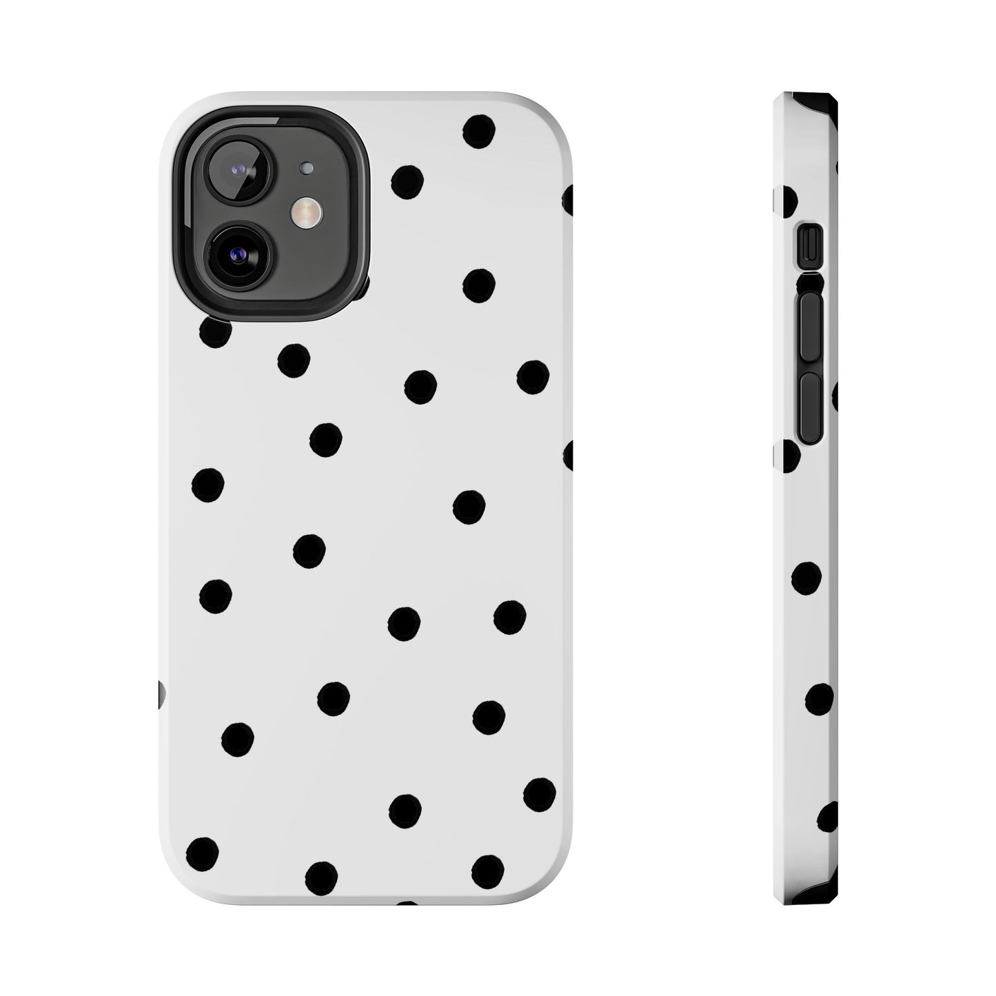 Space Dots White / Black Phone Case