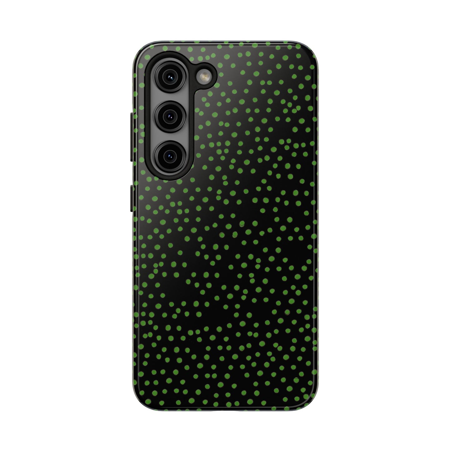 Dinky Dots Black / Green Phone Case