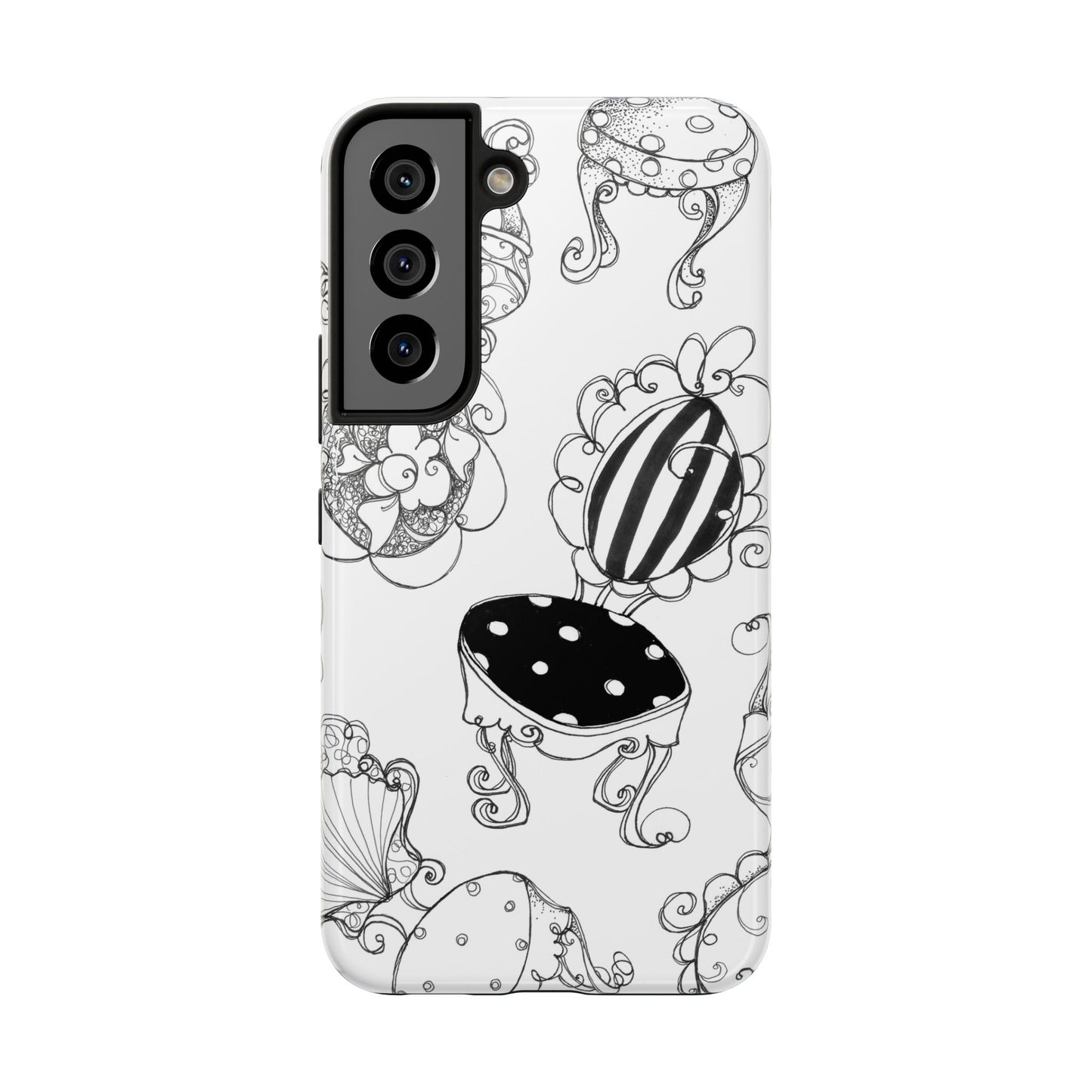 Bistro Chairs White Phone Case