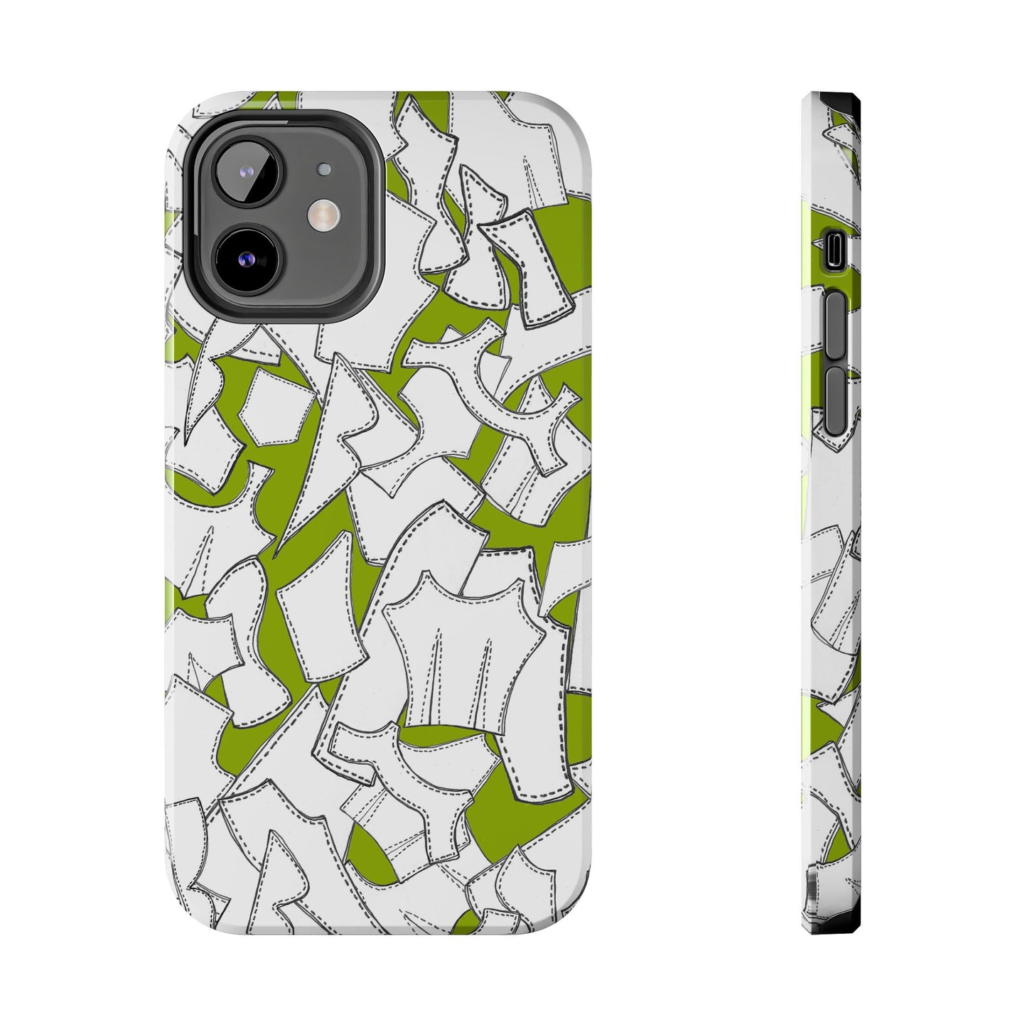 Pattern Pieces Chartreuse Phone Case
