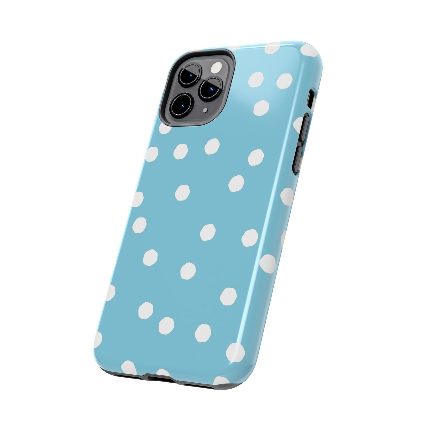 Jumbo Dots Turquoise / White Phone Case