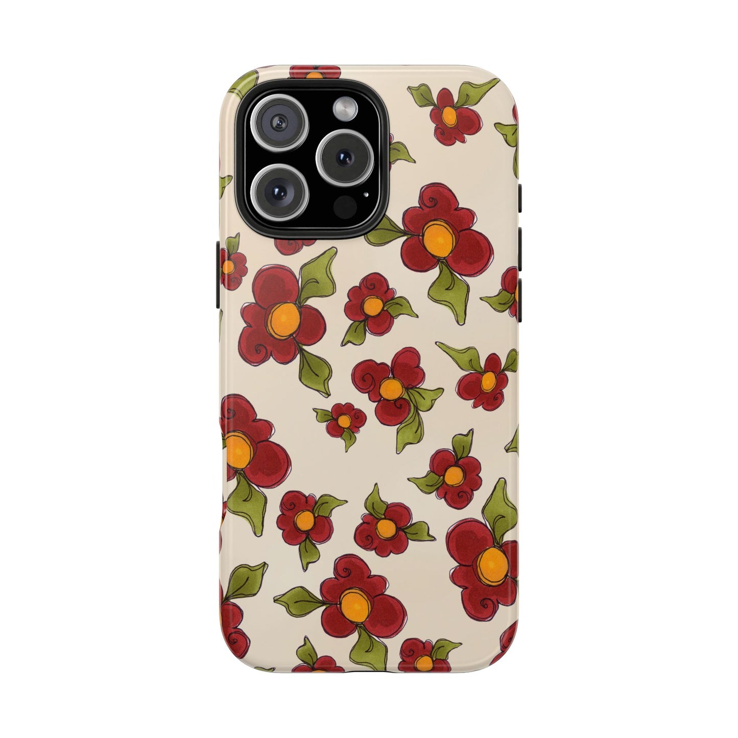 Chili Pepper Daisies Phone Case