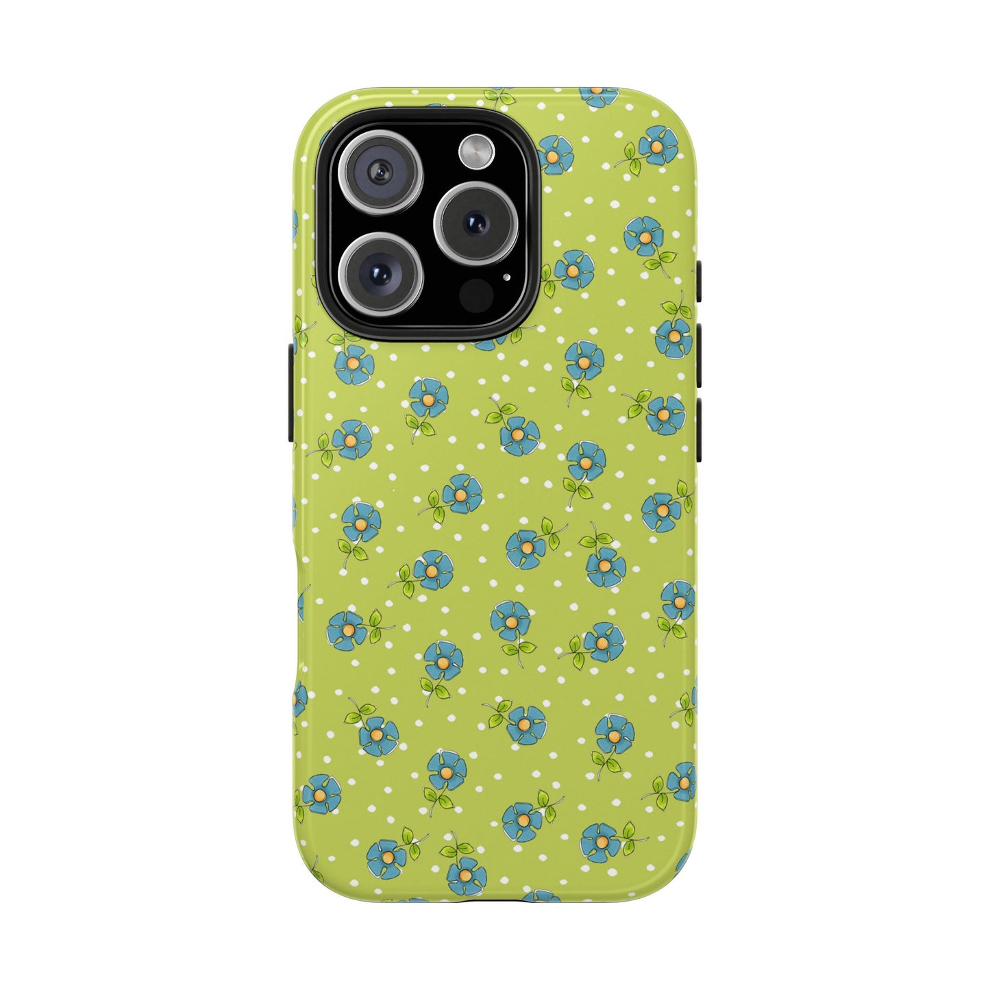 Daisy Dots Green Phone Case