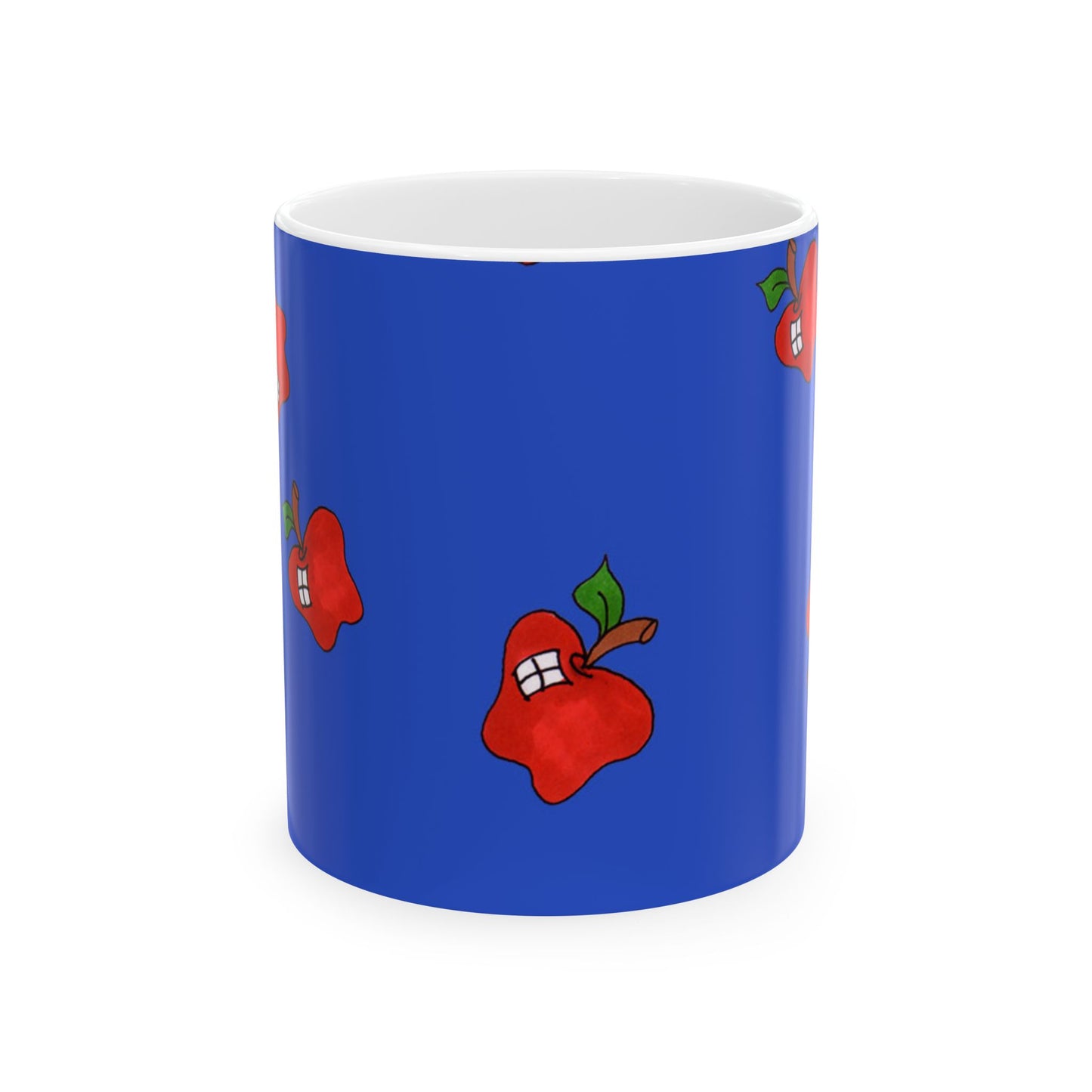 Flying Apples Blue Cup