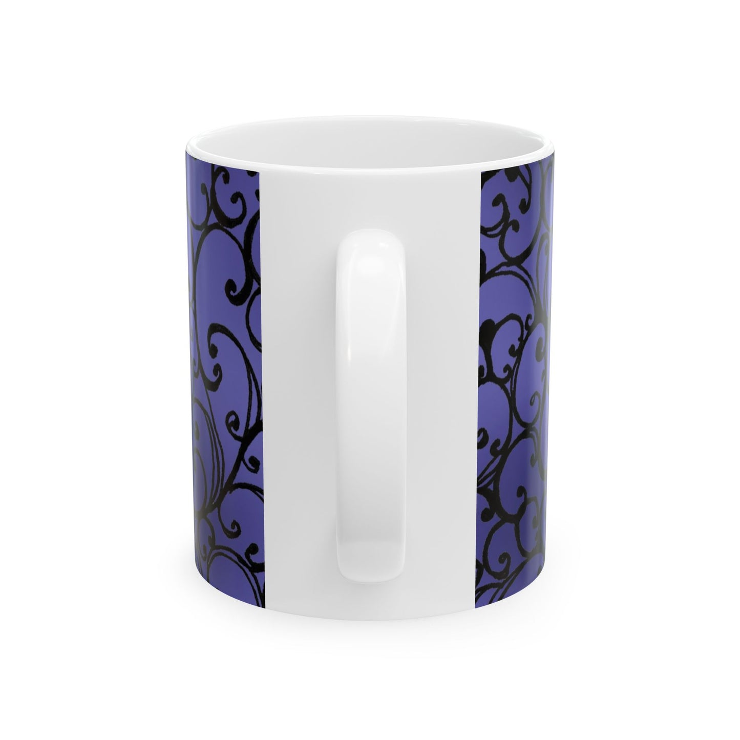 Scrollie Blue / Black Cup