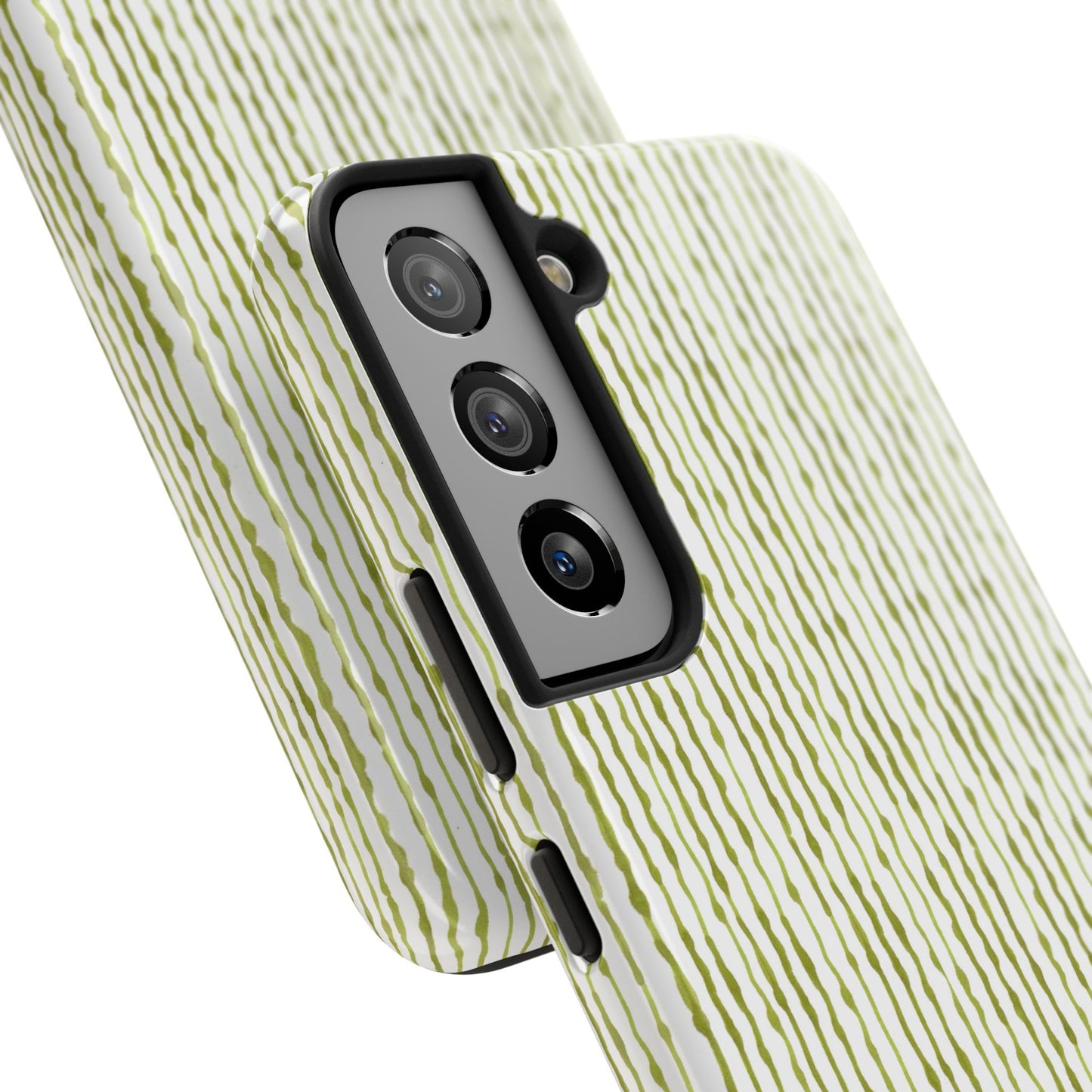 Faux Seersucker White / Green Phone Case