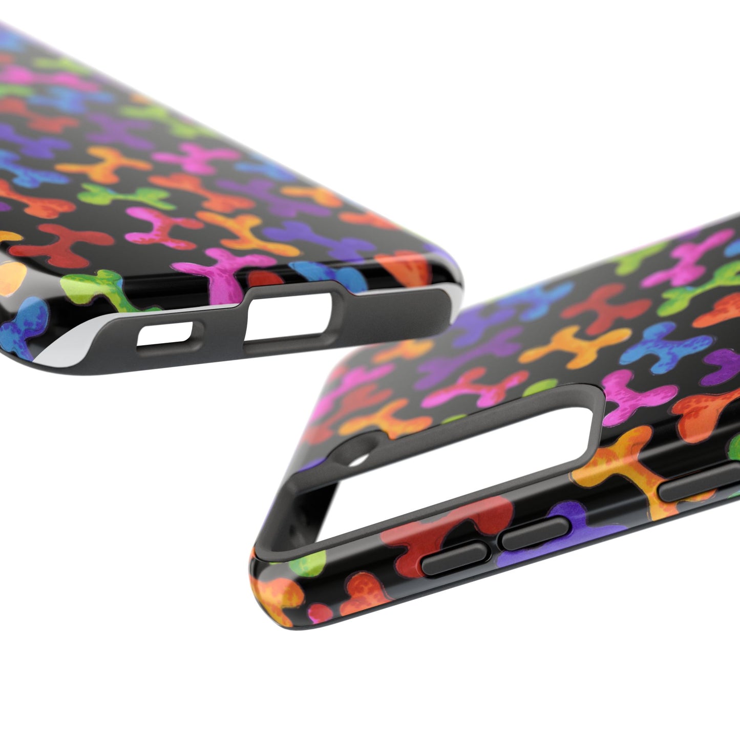 Fancy Bones Black / Multi Phone Case