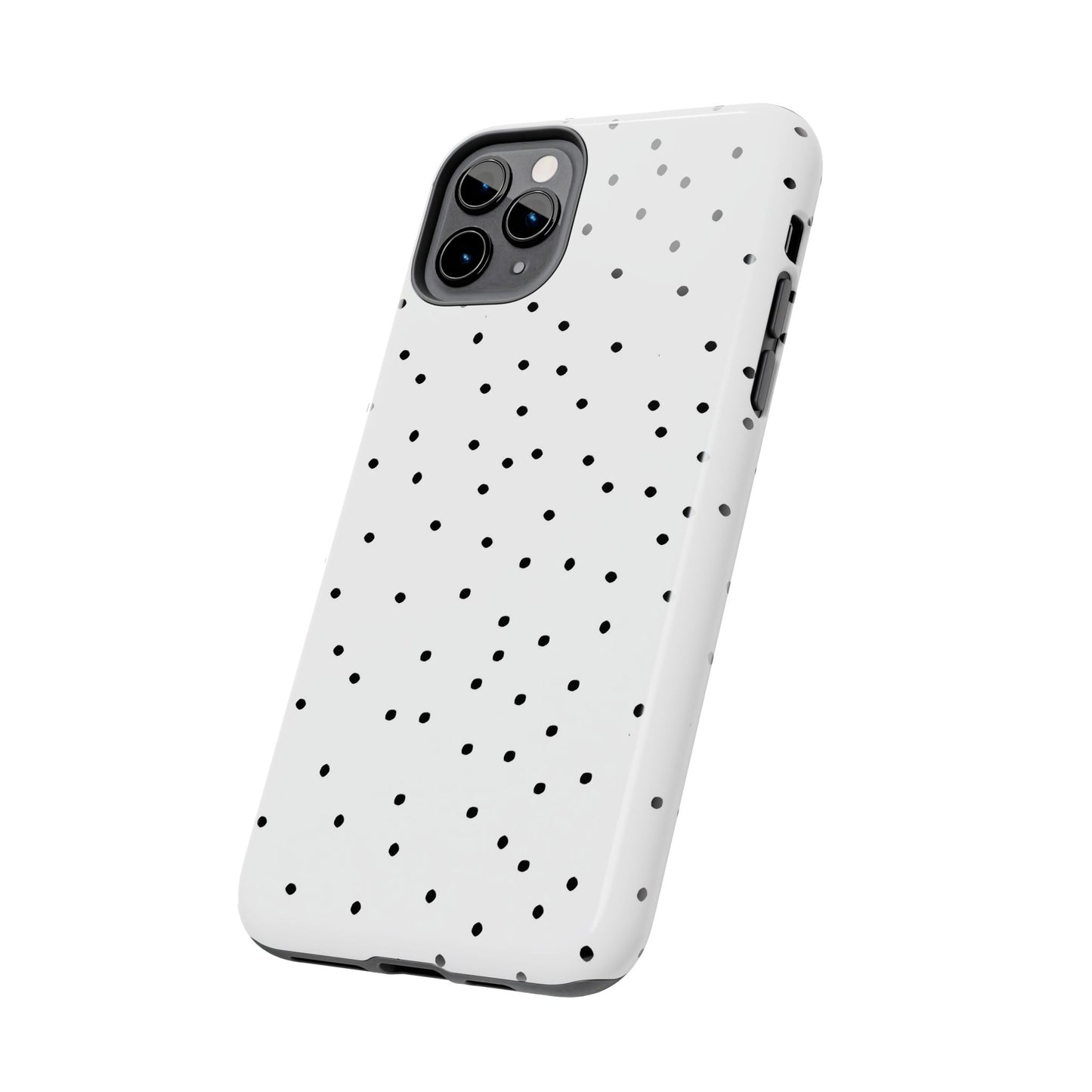 Space Dots White / Black Phone Case