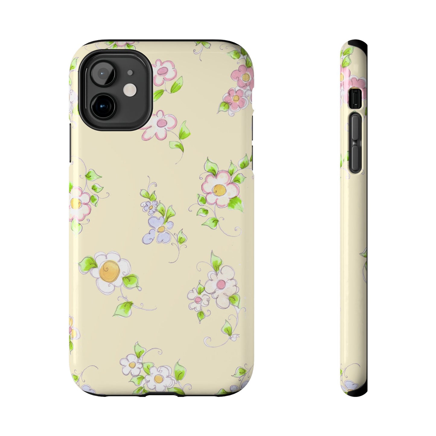 Precious Posies Yellow Phone Case