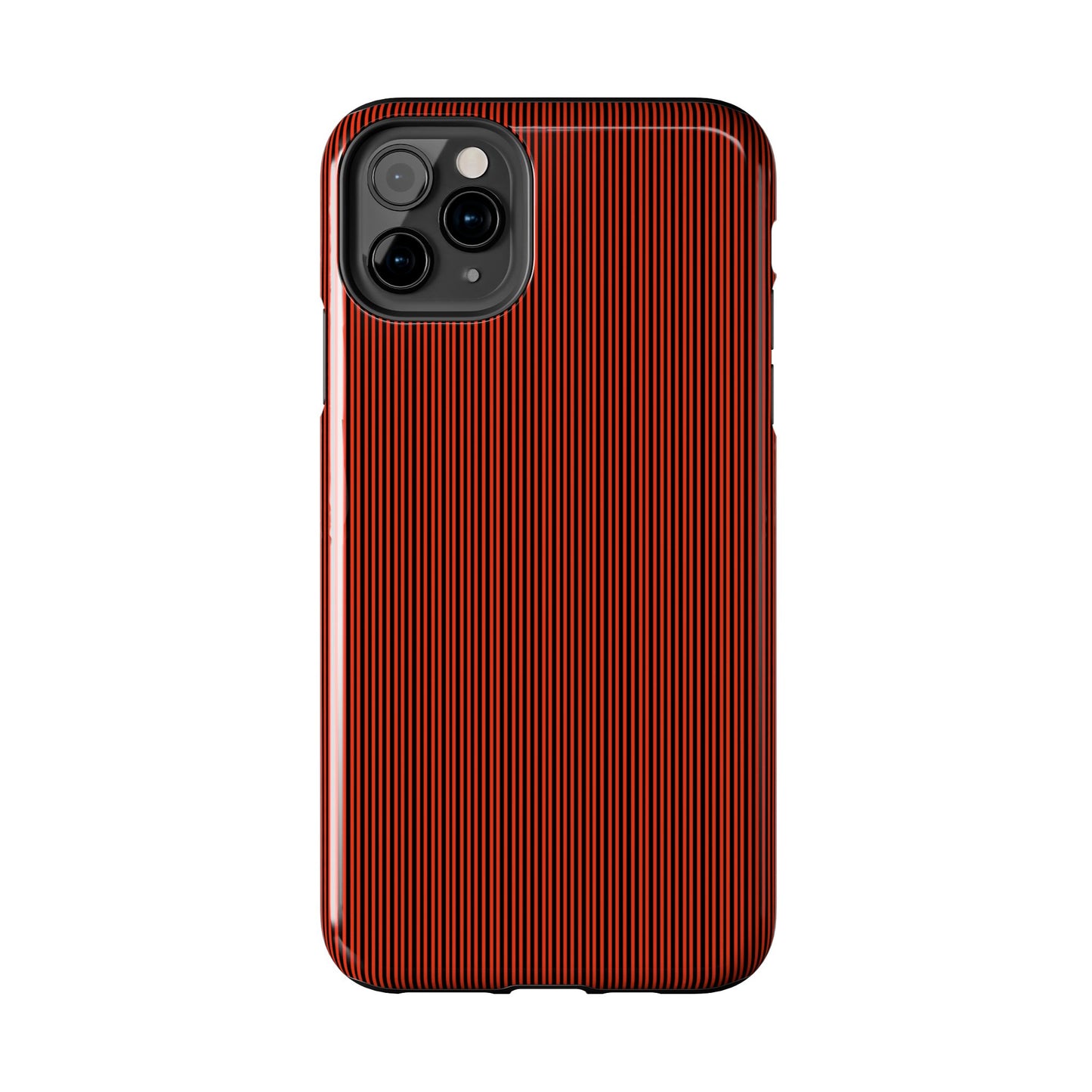 Pin Stripe Red / Black Phone Case