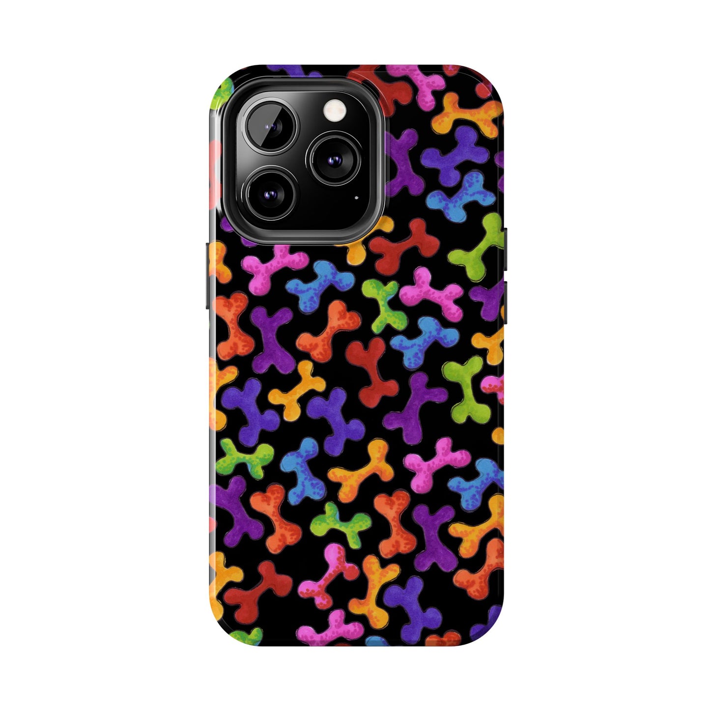 Fancy Bones Black / Multi Phone Case