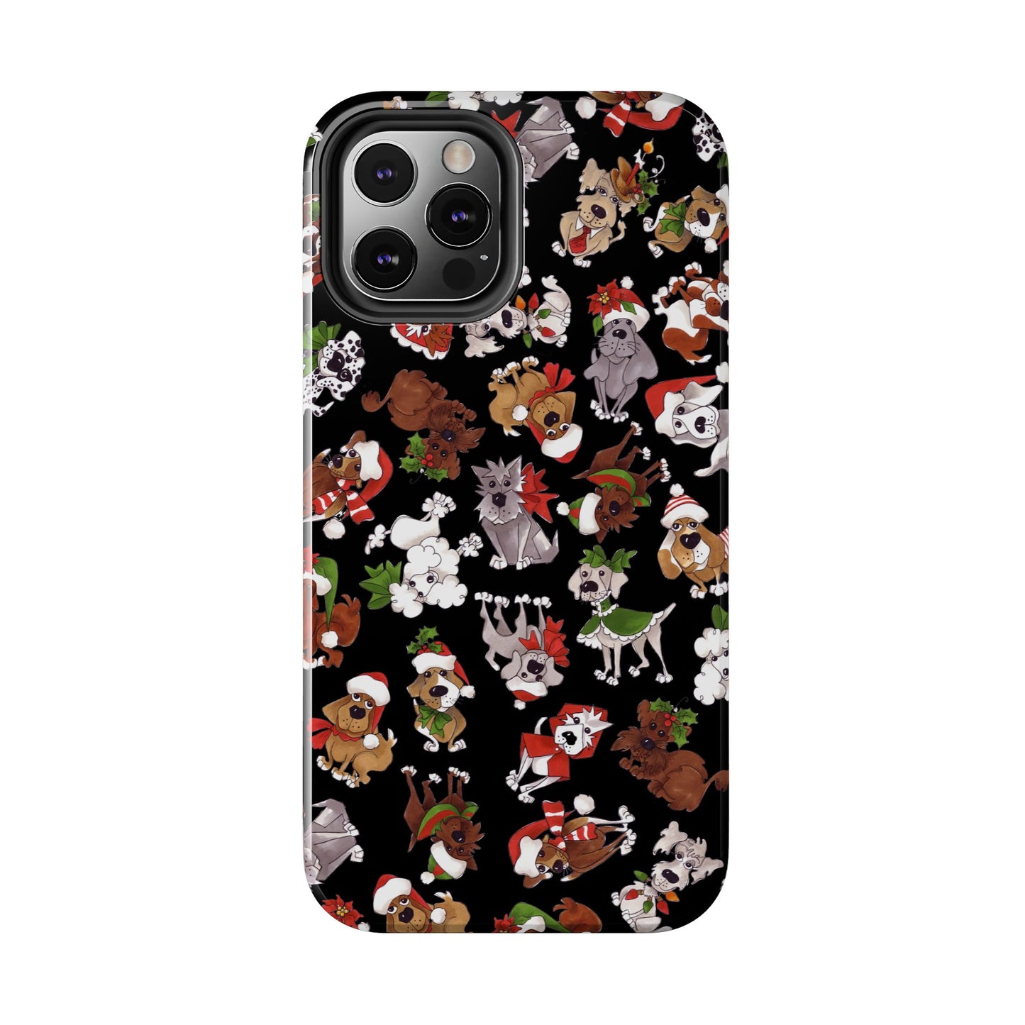 Doggie Toss Black Phone Case