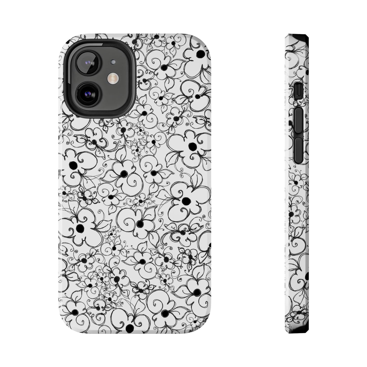 Dog Daisies White Phone Case