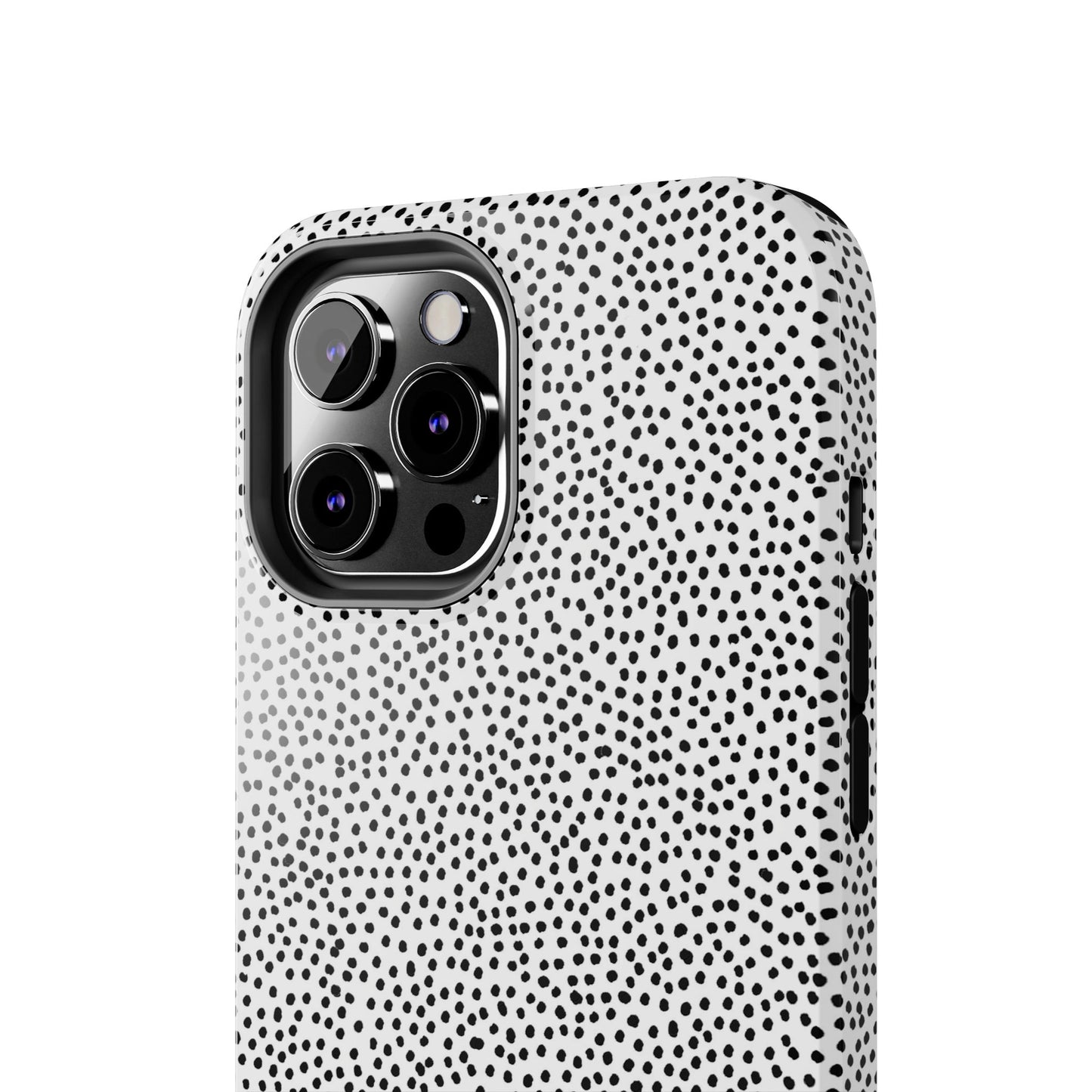 Baby Dots White / Black Phone Case