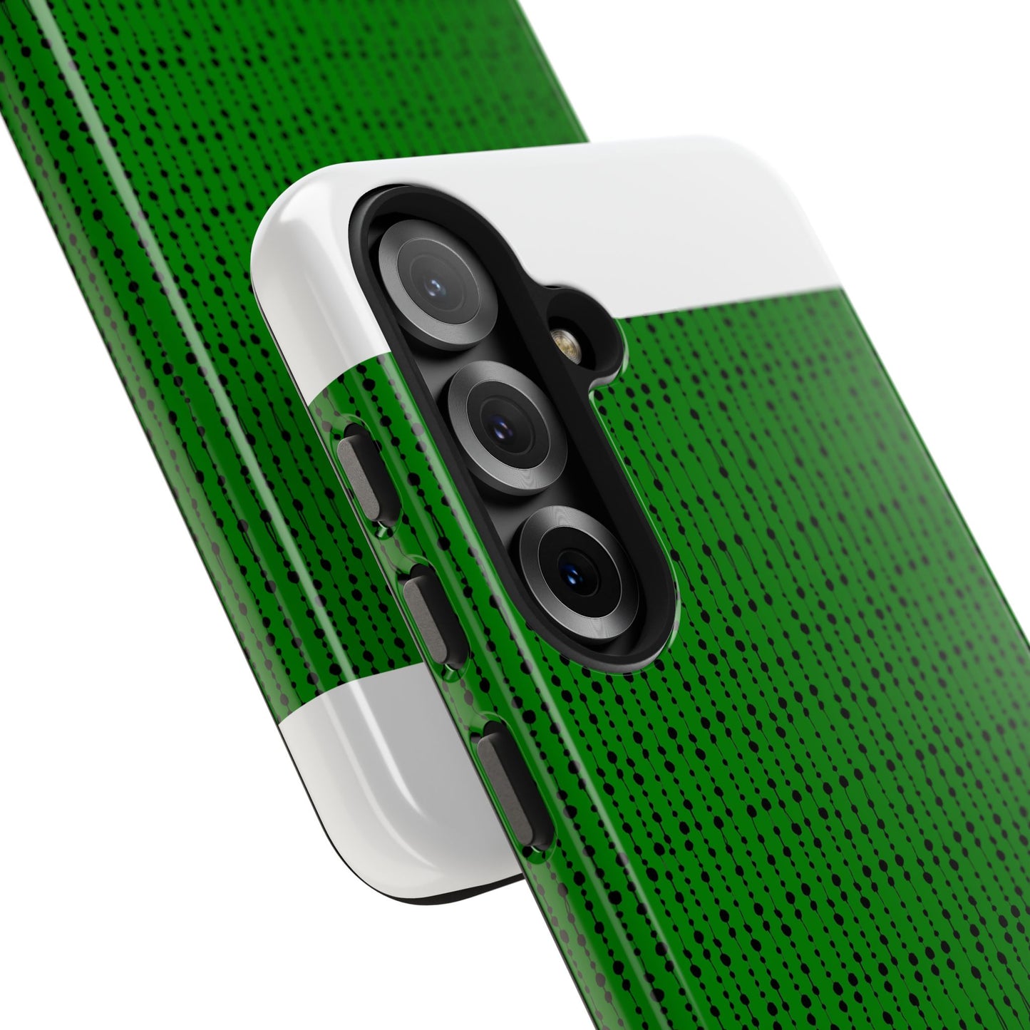 Beaded Curtain Green / Black Phone Case
