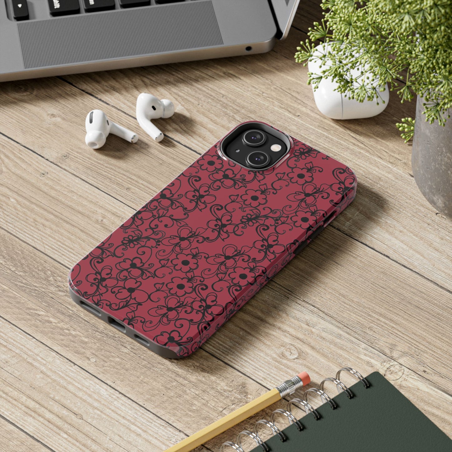 Daisy Jungle Red Phone Case