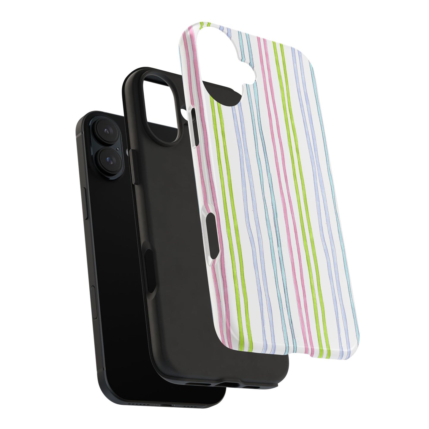 Belle Stripe White Phone Case