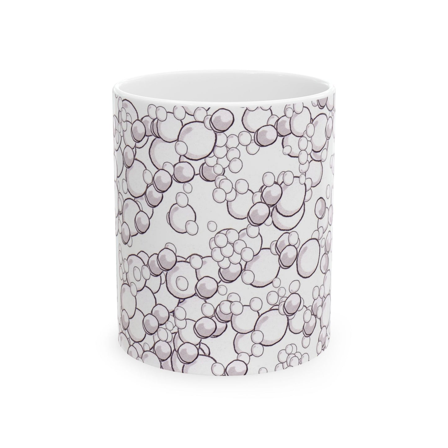 Bubble Dots White Cup