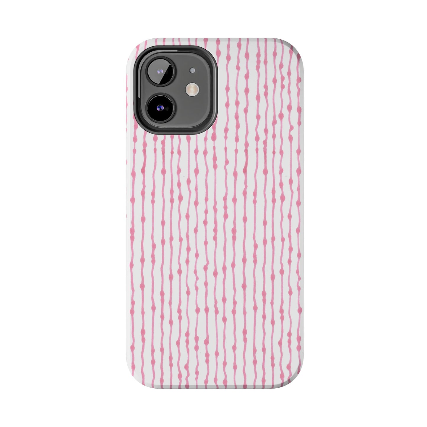 Faux Seersucker White / Pink Phone Case