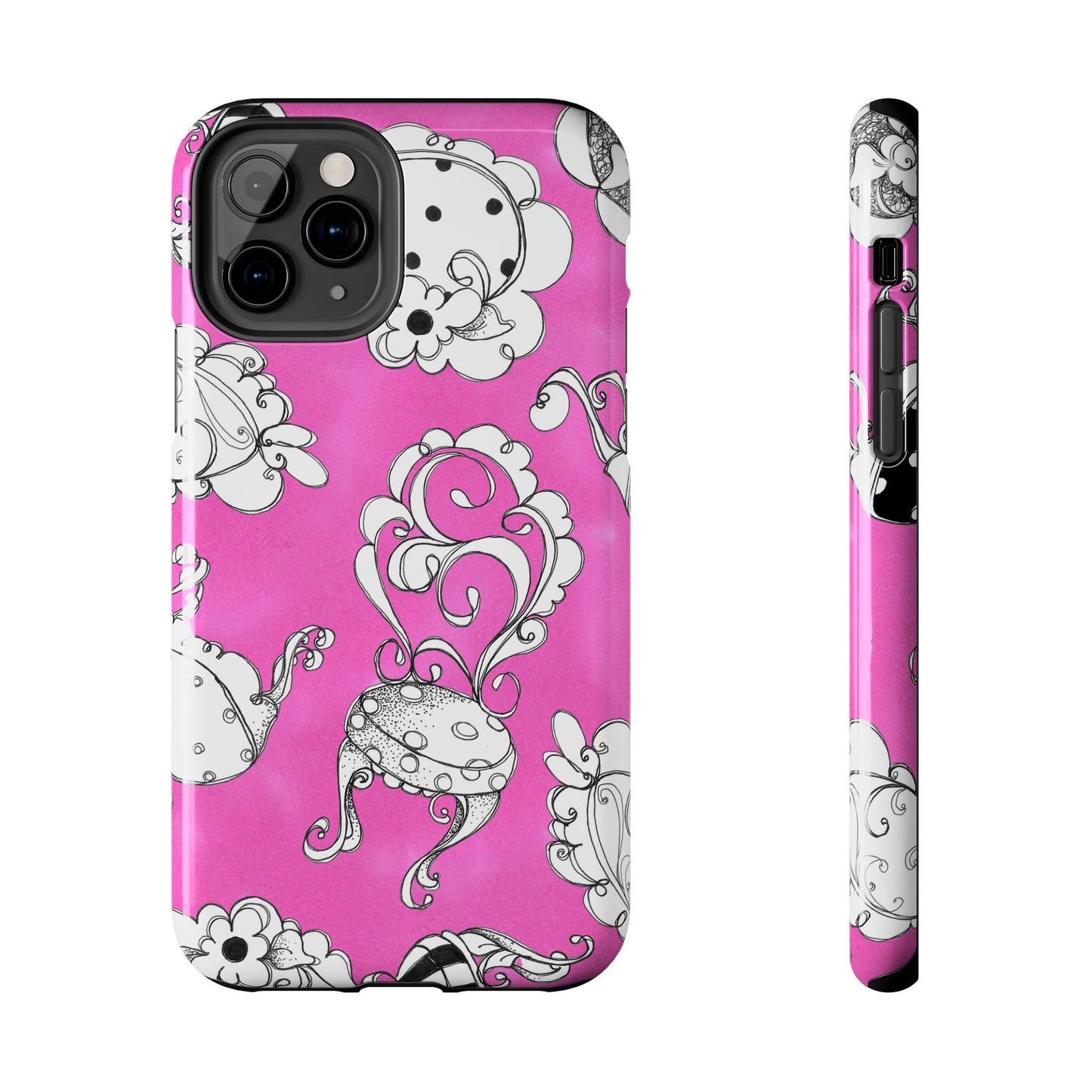 Bistro Chairs Pink Phone Case