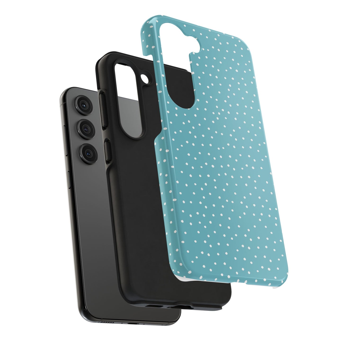 Dinky Dots Turquoise / White Phone Case