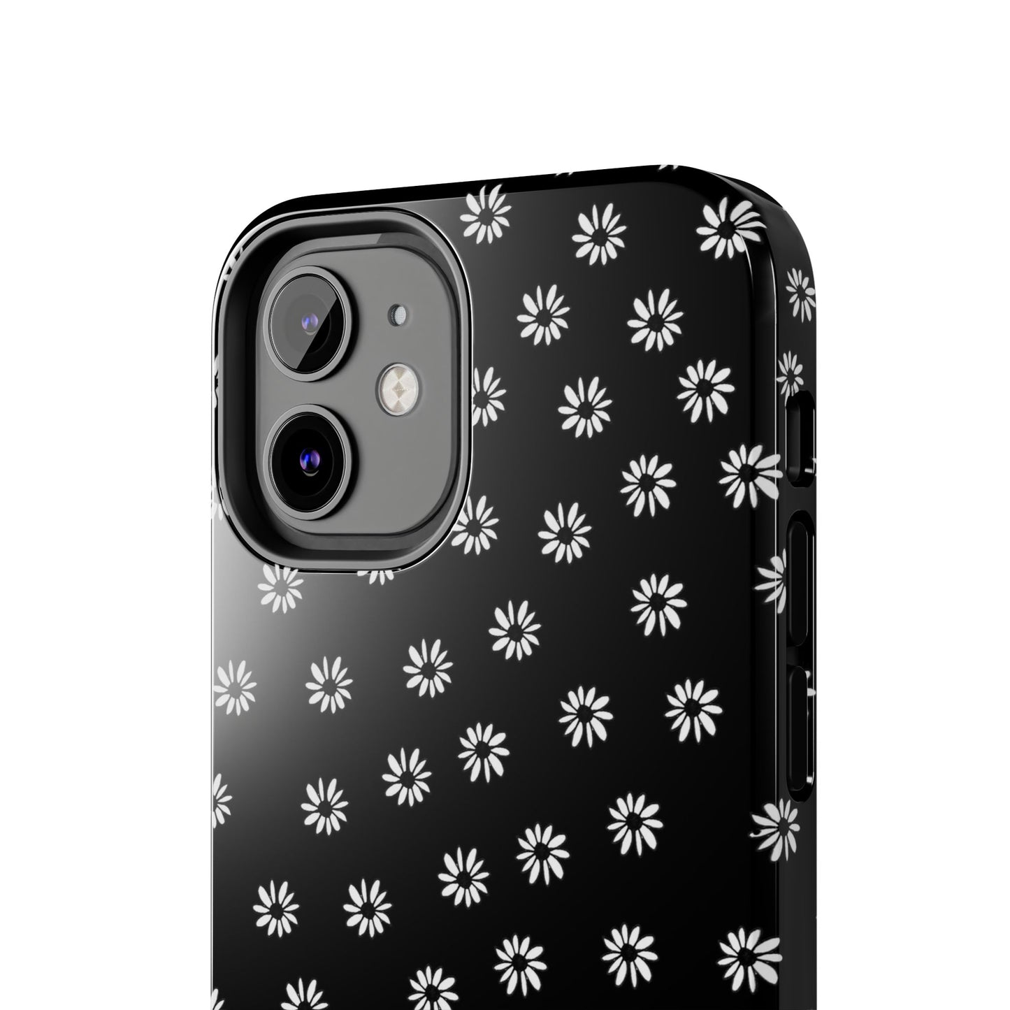 Daisy Dot Black / White Phone Case