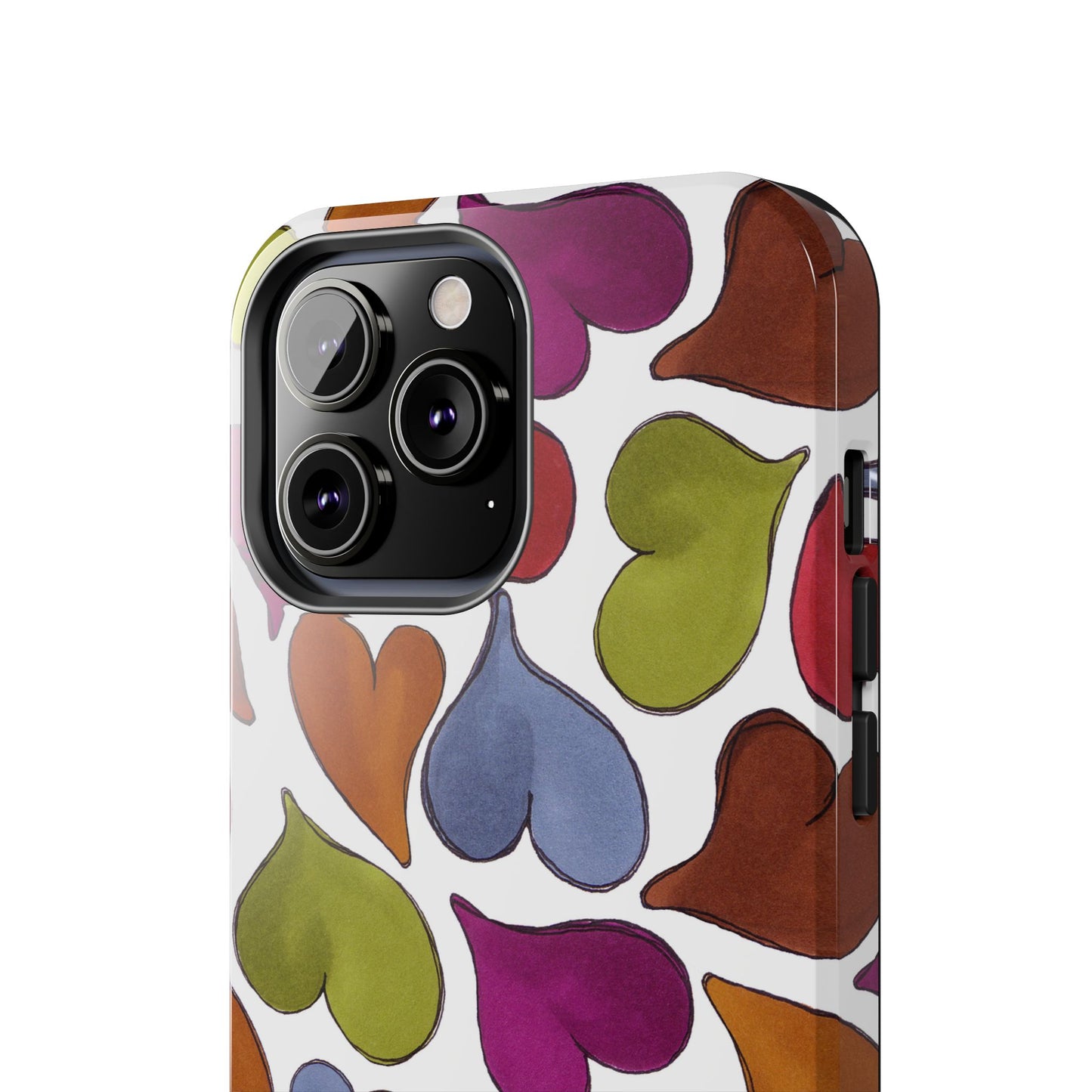 Big Hearted White Phone Case