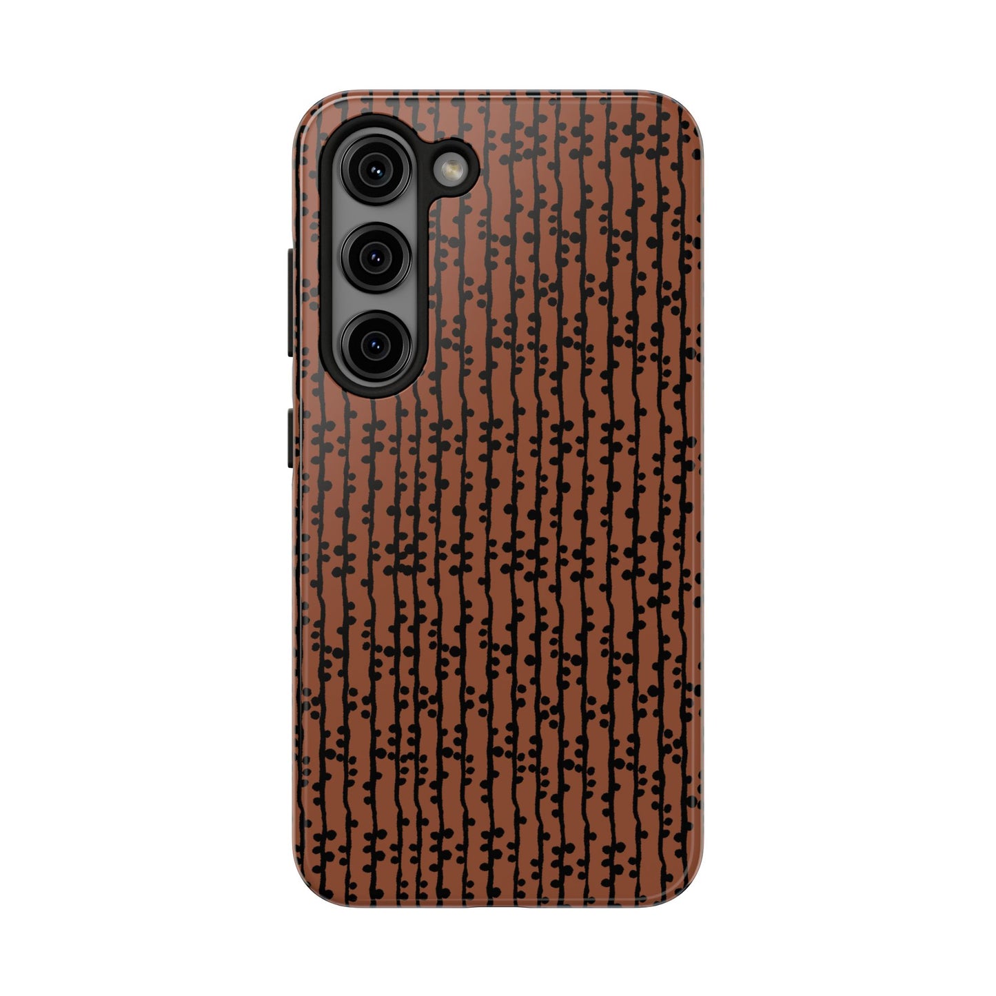 Loopy Stripe Brown Phone Case