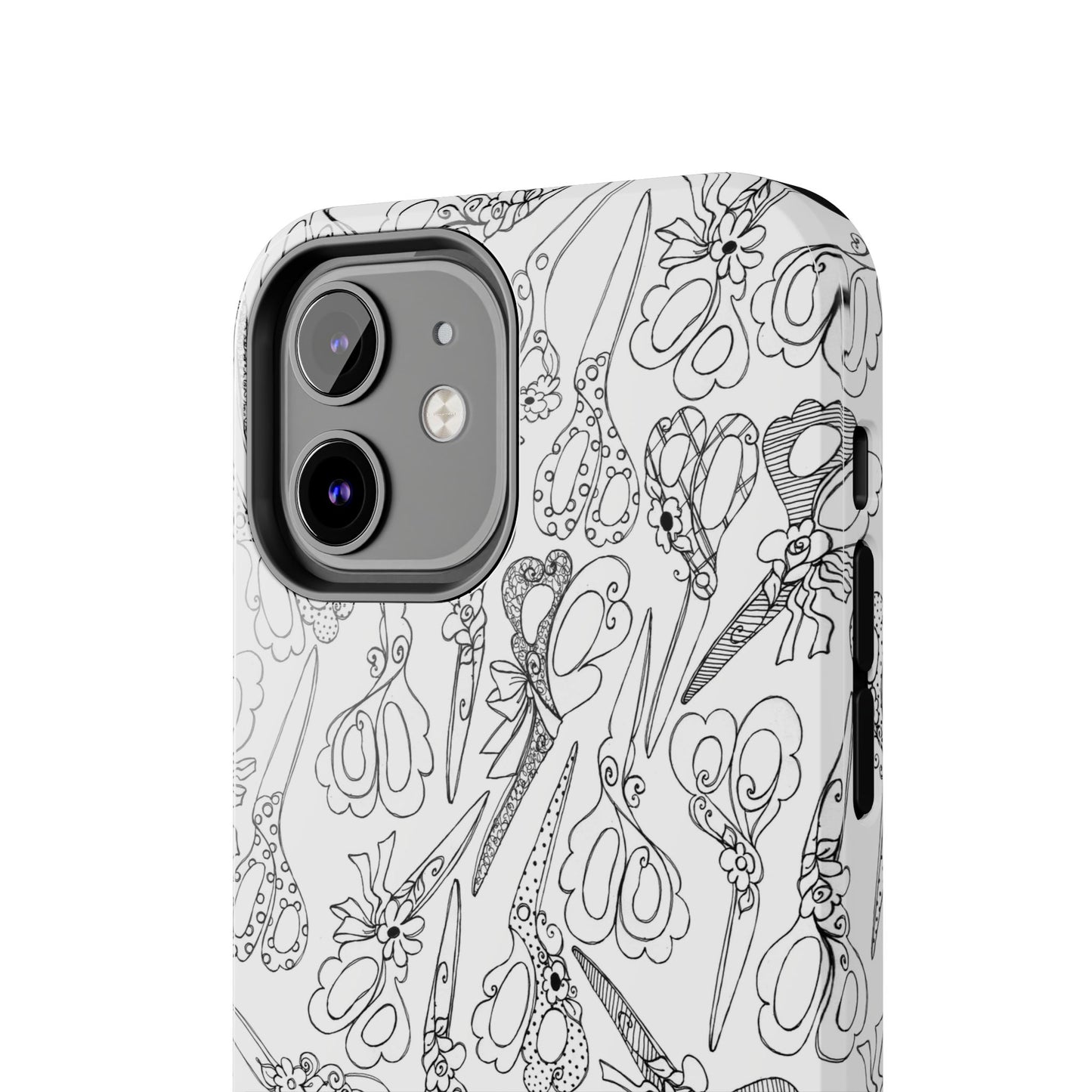 Scissor Blizzard White Phone Case