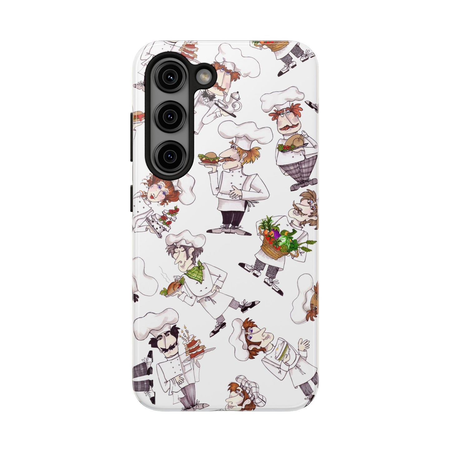 Tossed Chefs White Phone Case