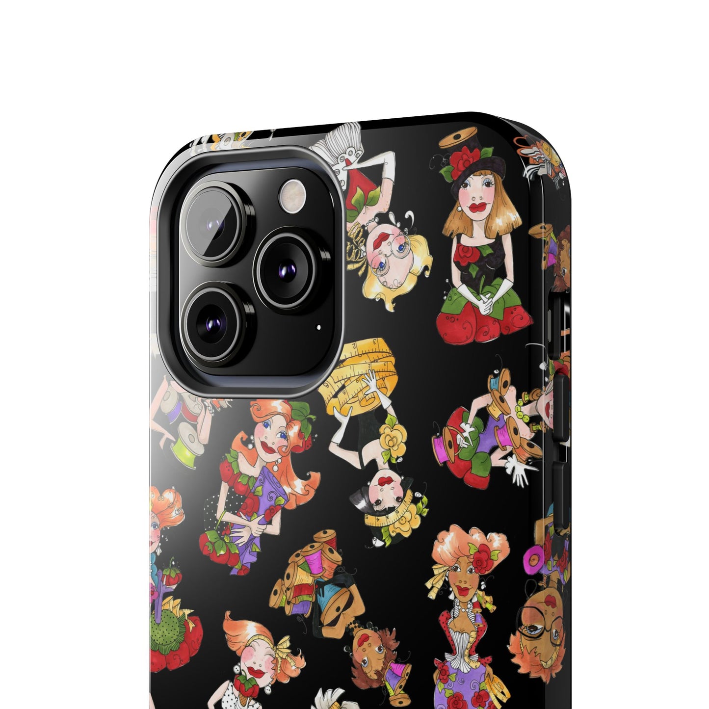 Curious Toss Black Phone Case
