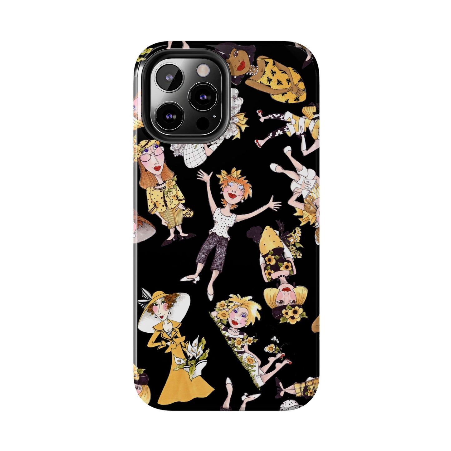 Bee Tossed Black Phone Case