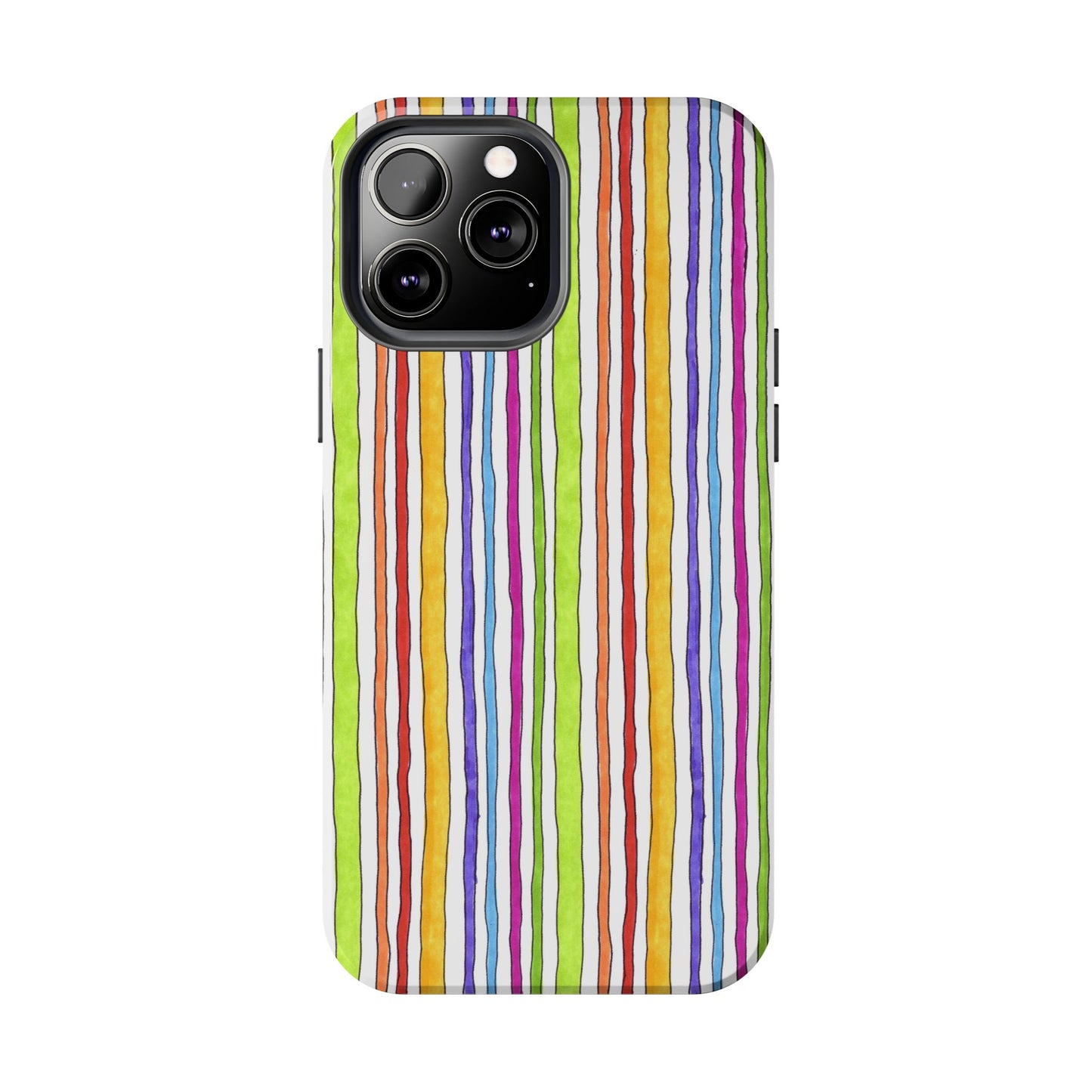 Stripe Fancy White Phone Case