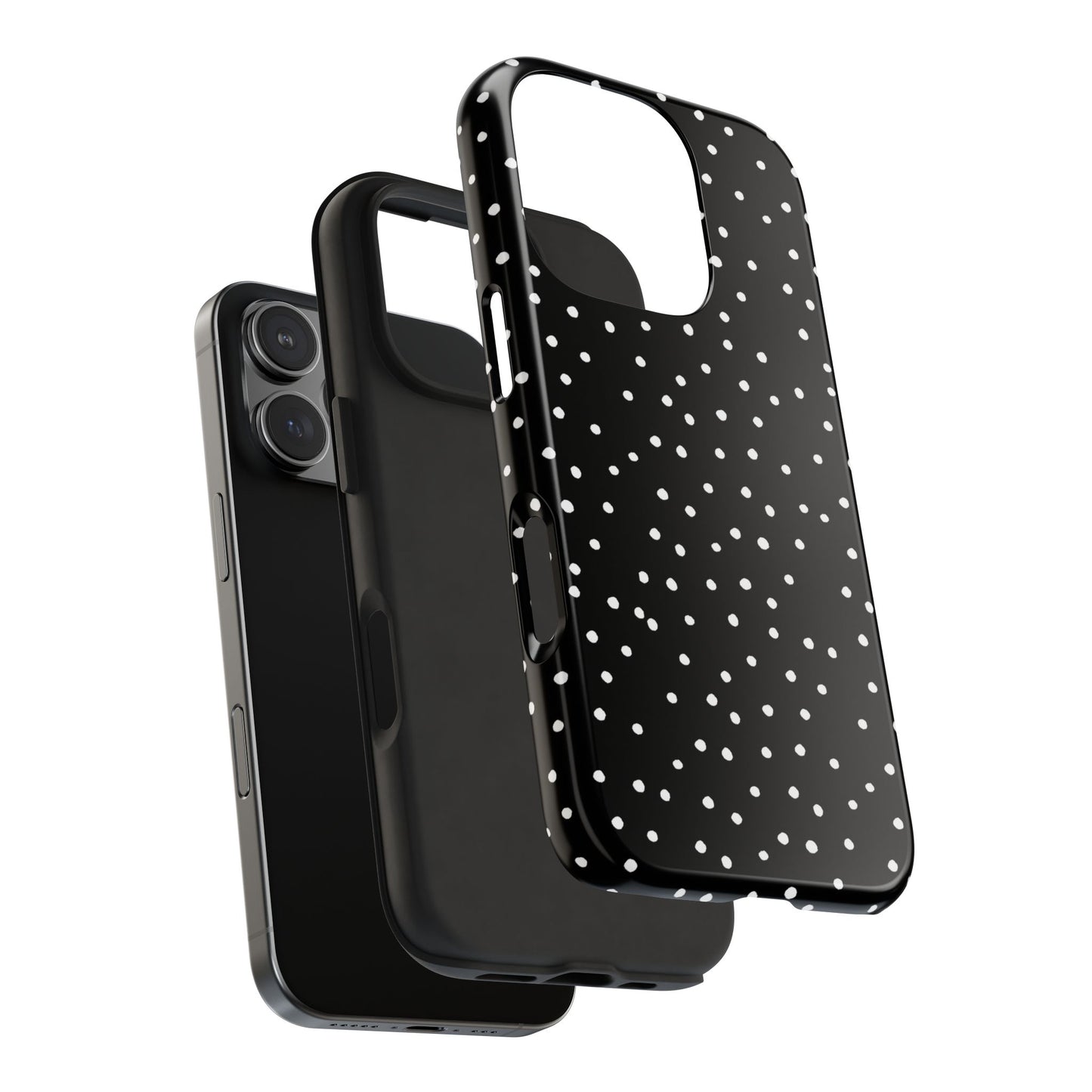 Dinky Dots Black / White Phone Case