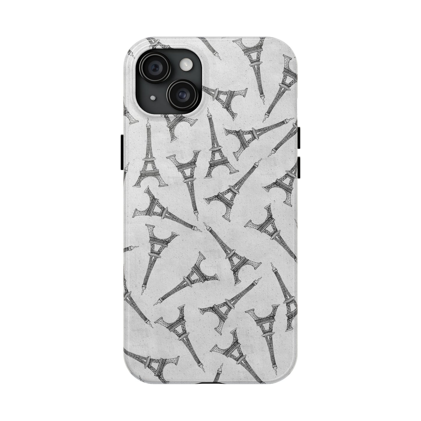 Eifelesque Silver Phone Case