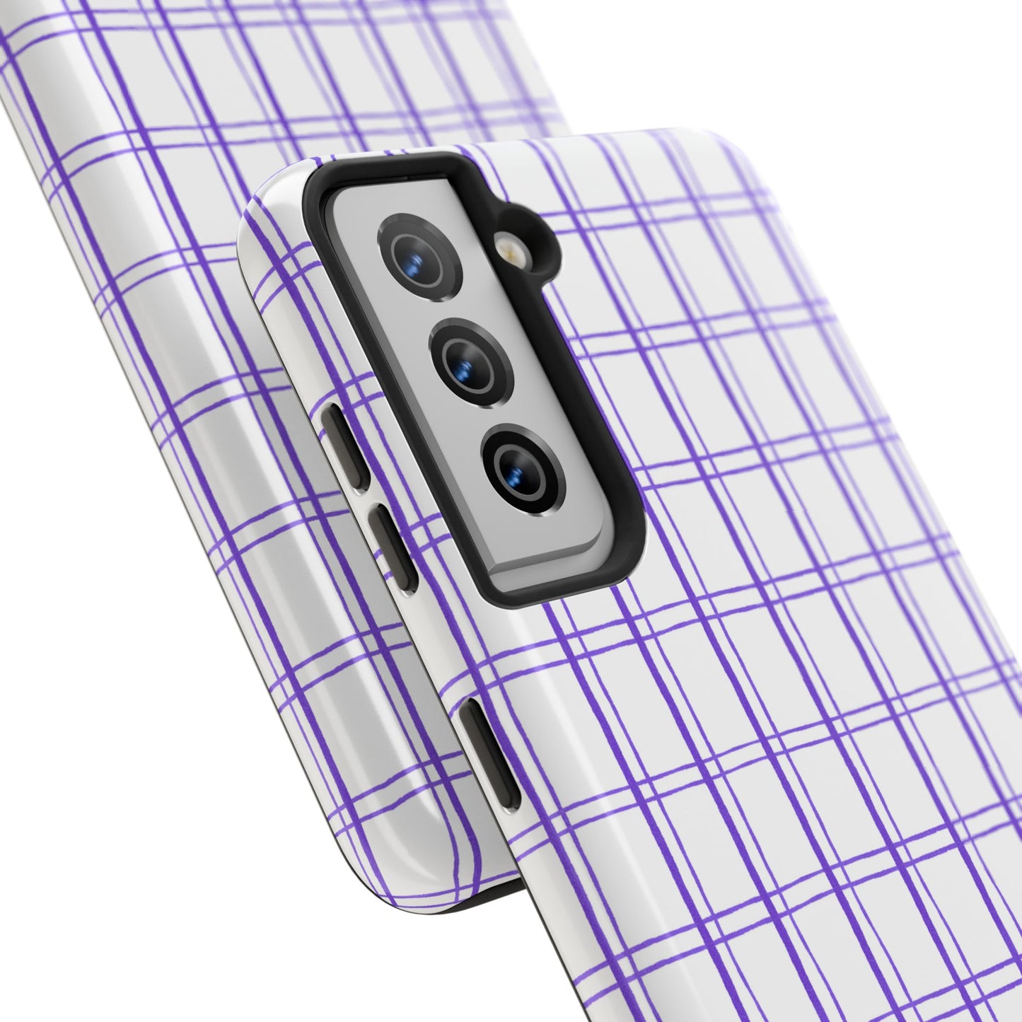 Kitchen Plaid White / Blue Phone Case