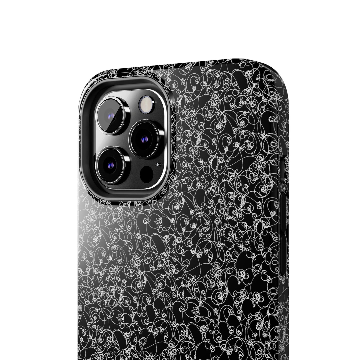 Scribble Black / White Phone Case