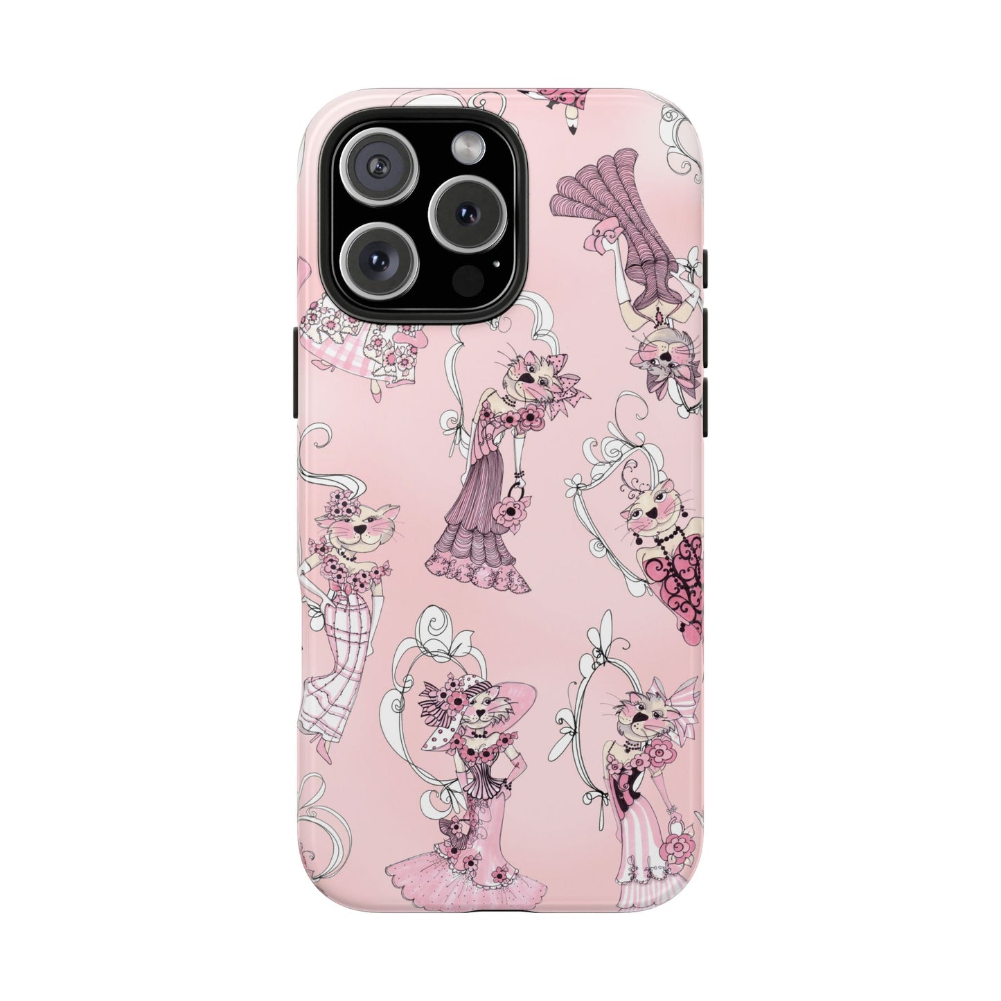 Lady Cats Tossed Phone Case
