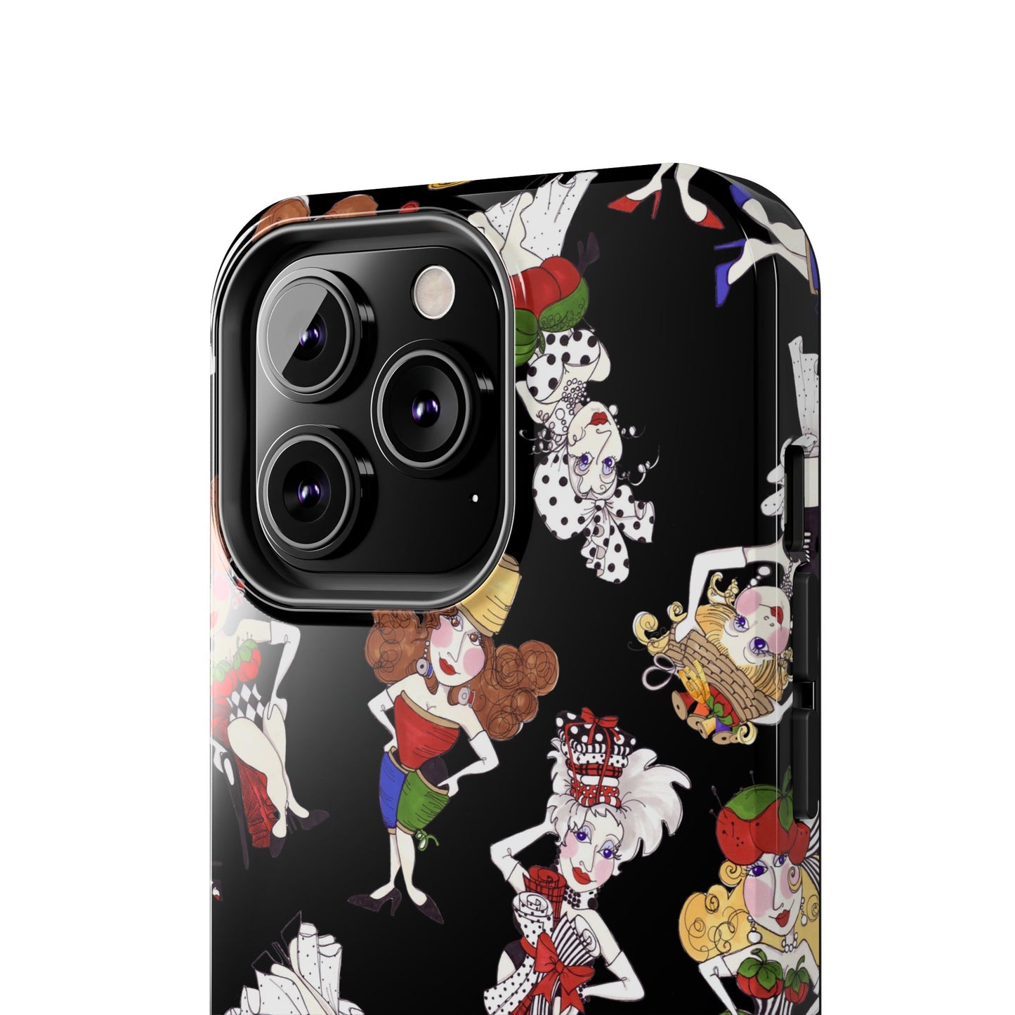 Sew Tossed Black Phone Case