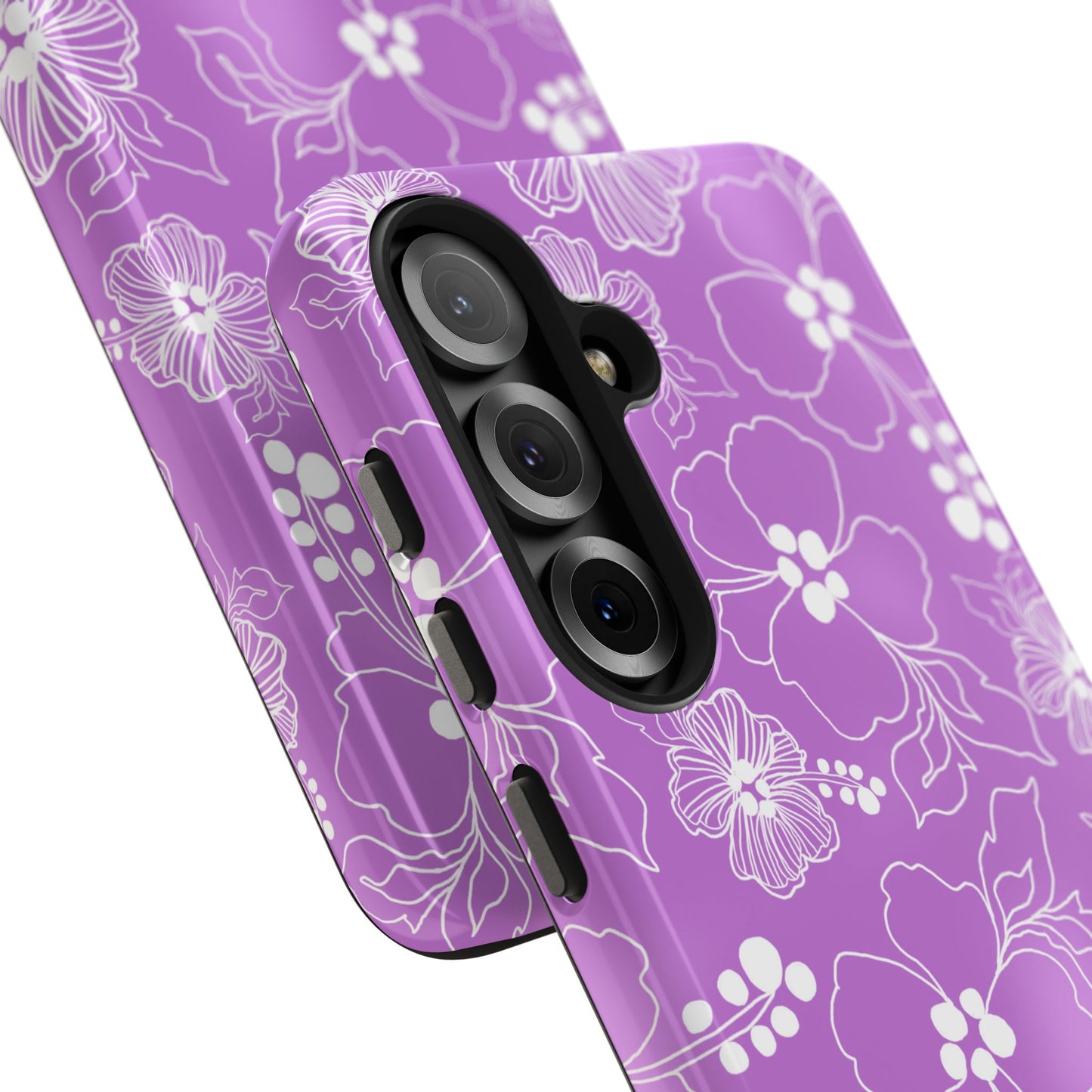Lacey Hibiscus Orchid Phone Case